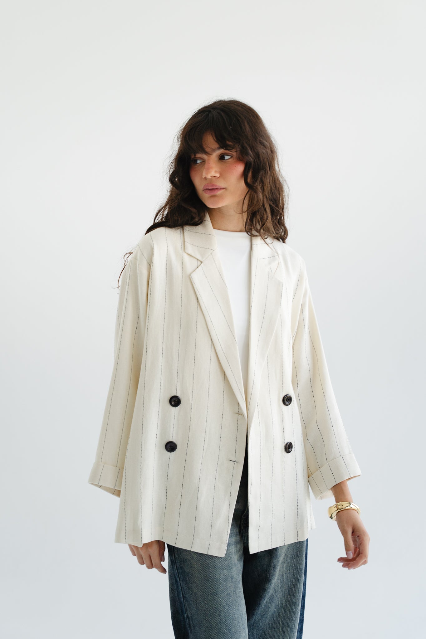The Casual Blazer in Beige