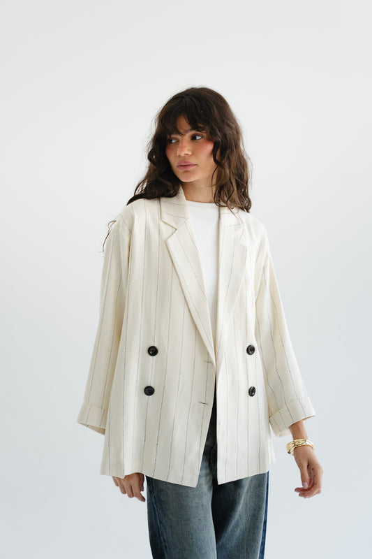The Casual Blazer in Beige
