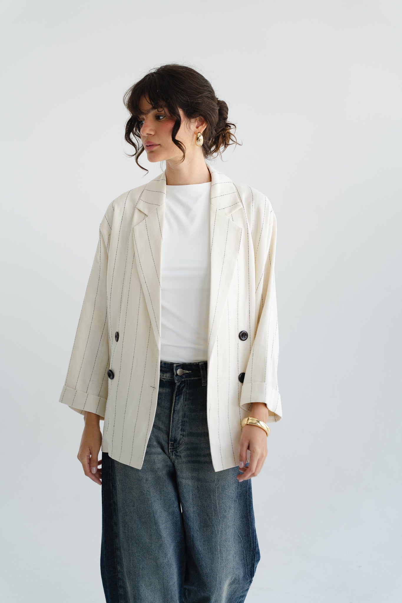 The Casual Blazer in Beige