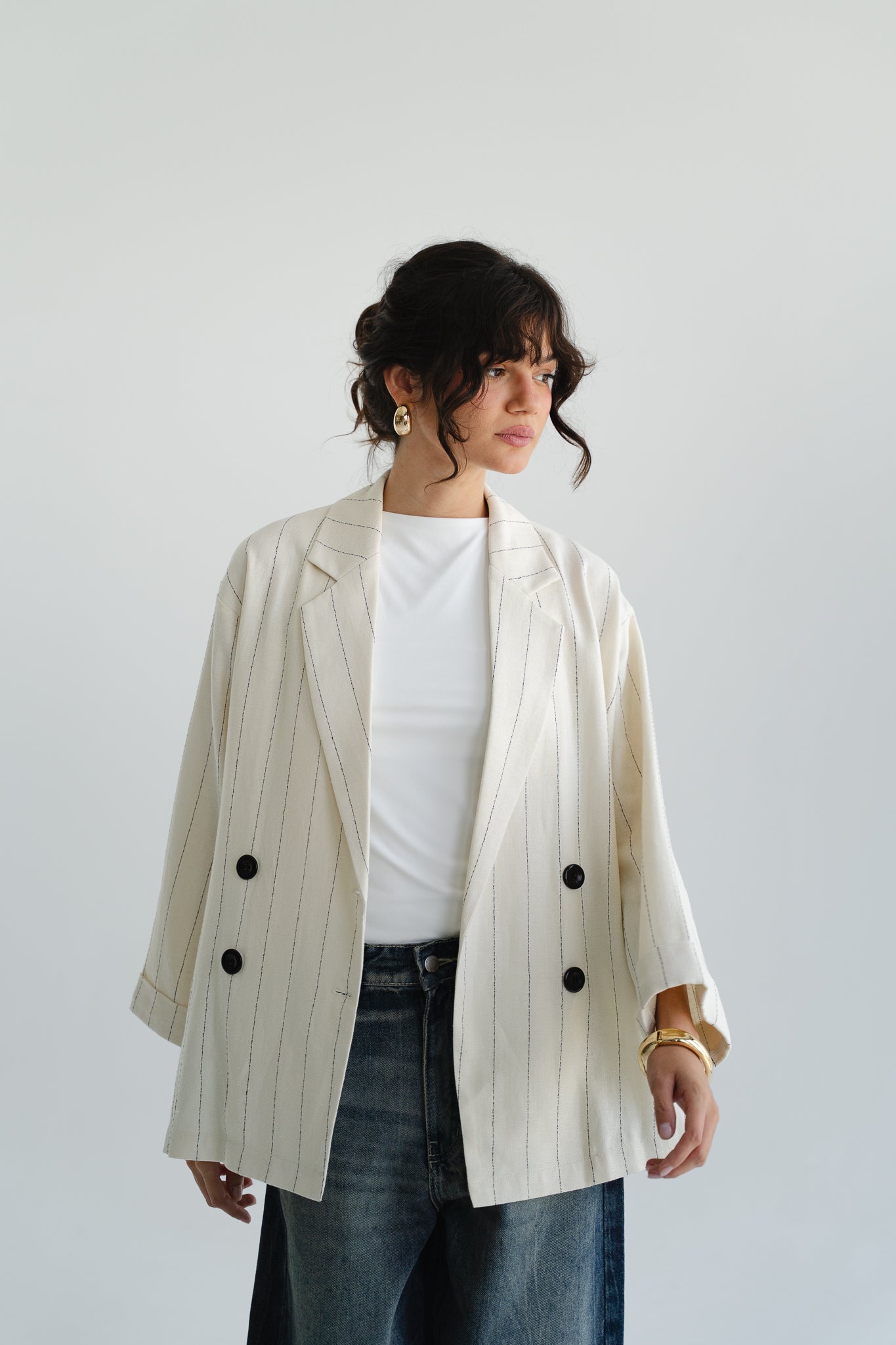 The Casual Blazer in Beige