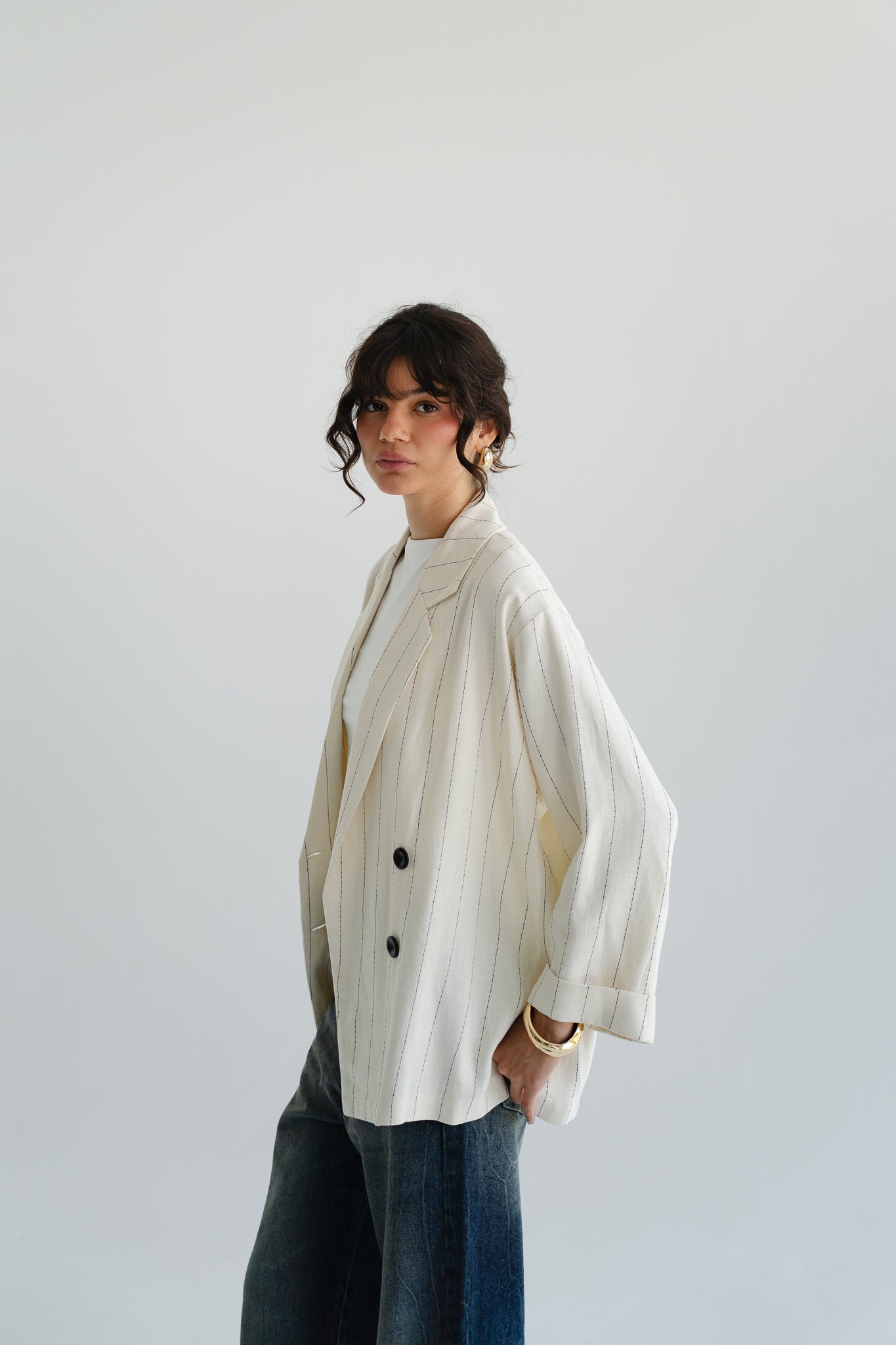 The Casual Blazer in Beige