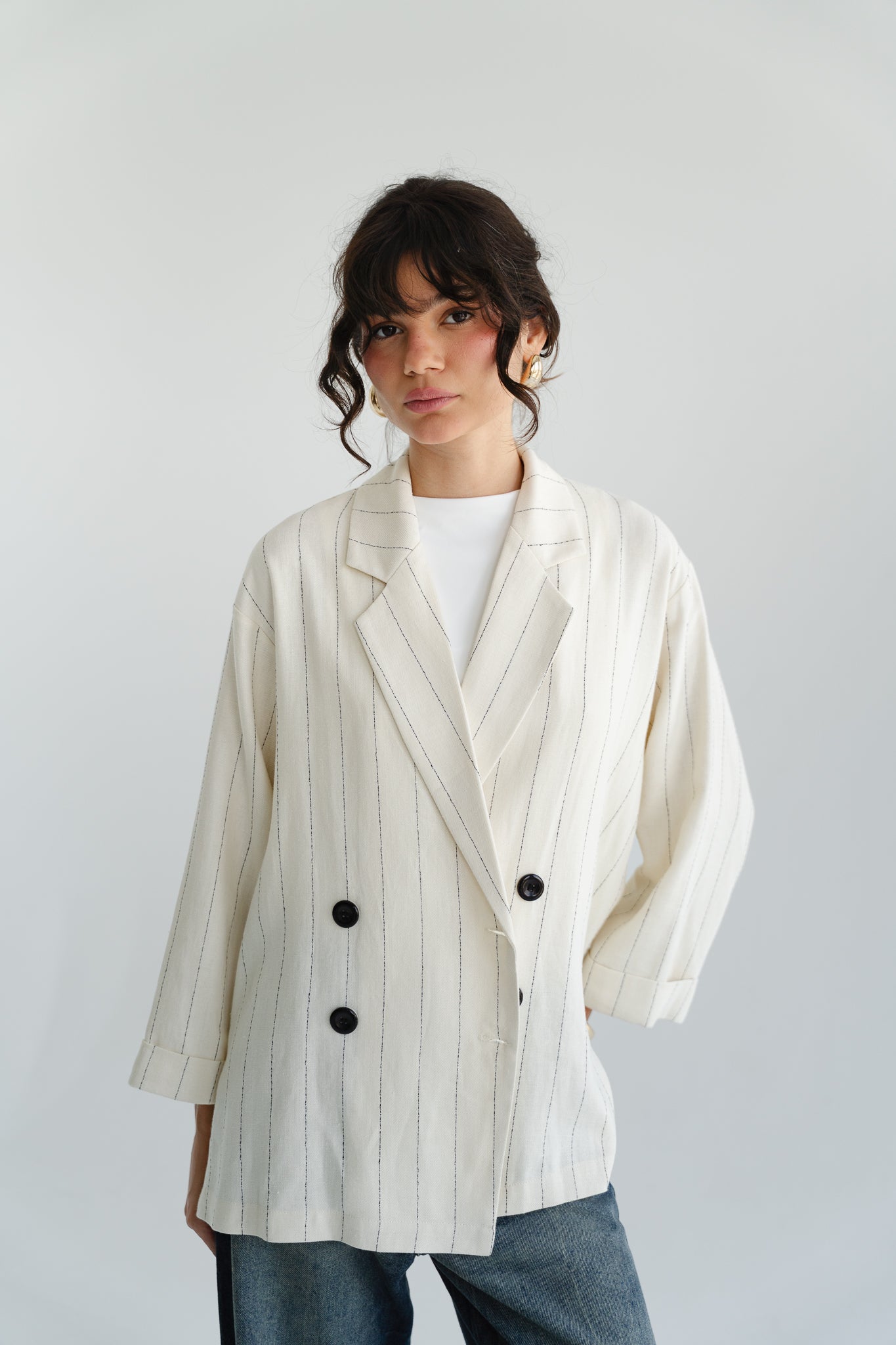 The Casual Blazer in Beige