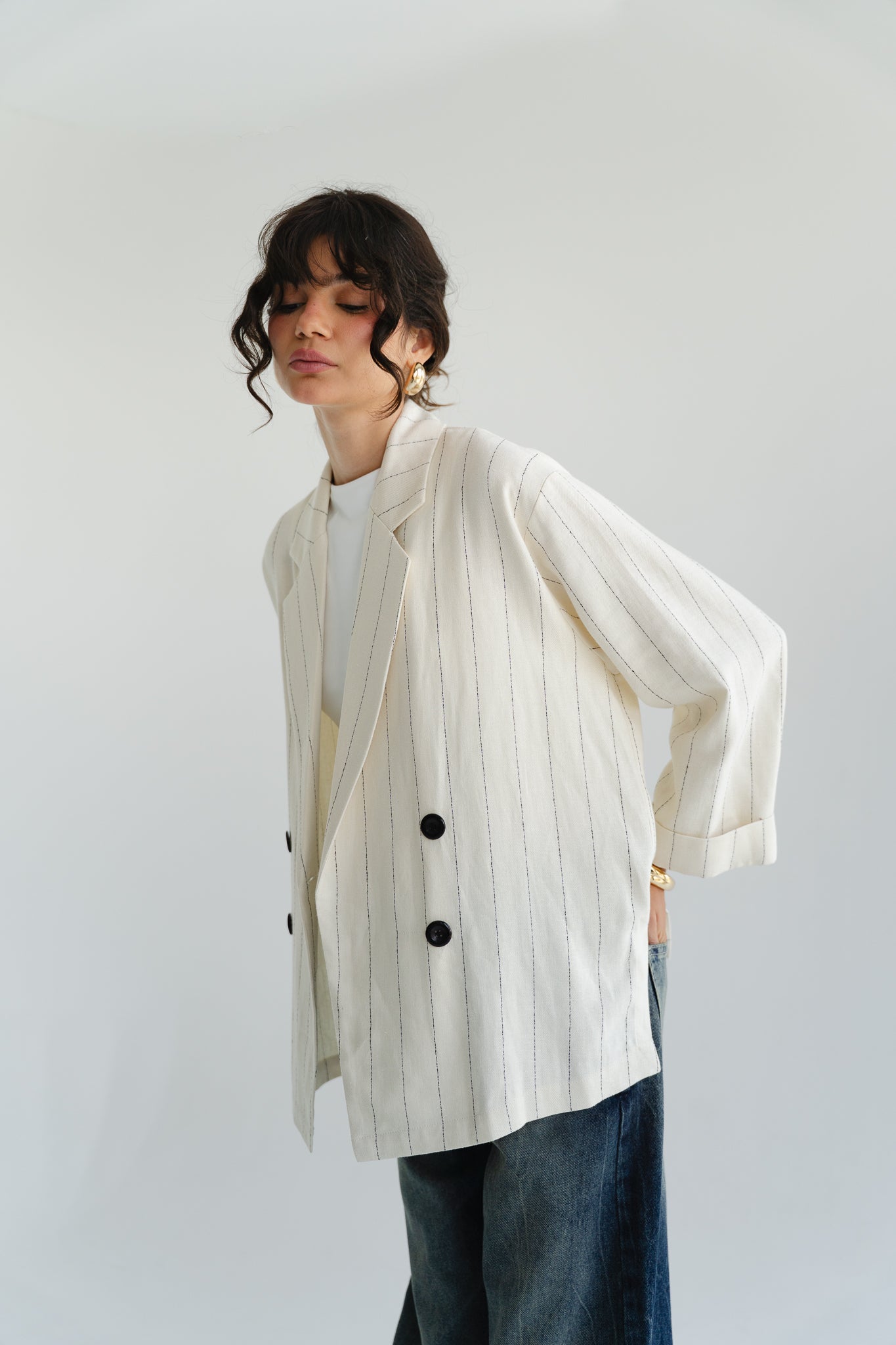 The Casual Blazer in Beige