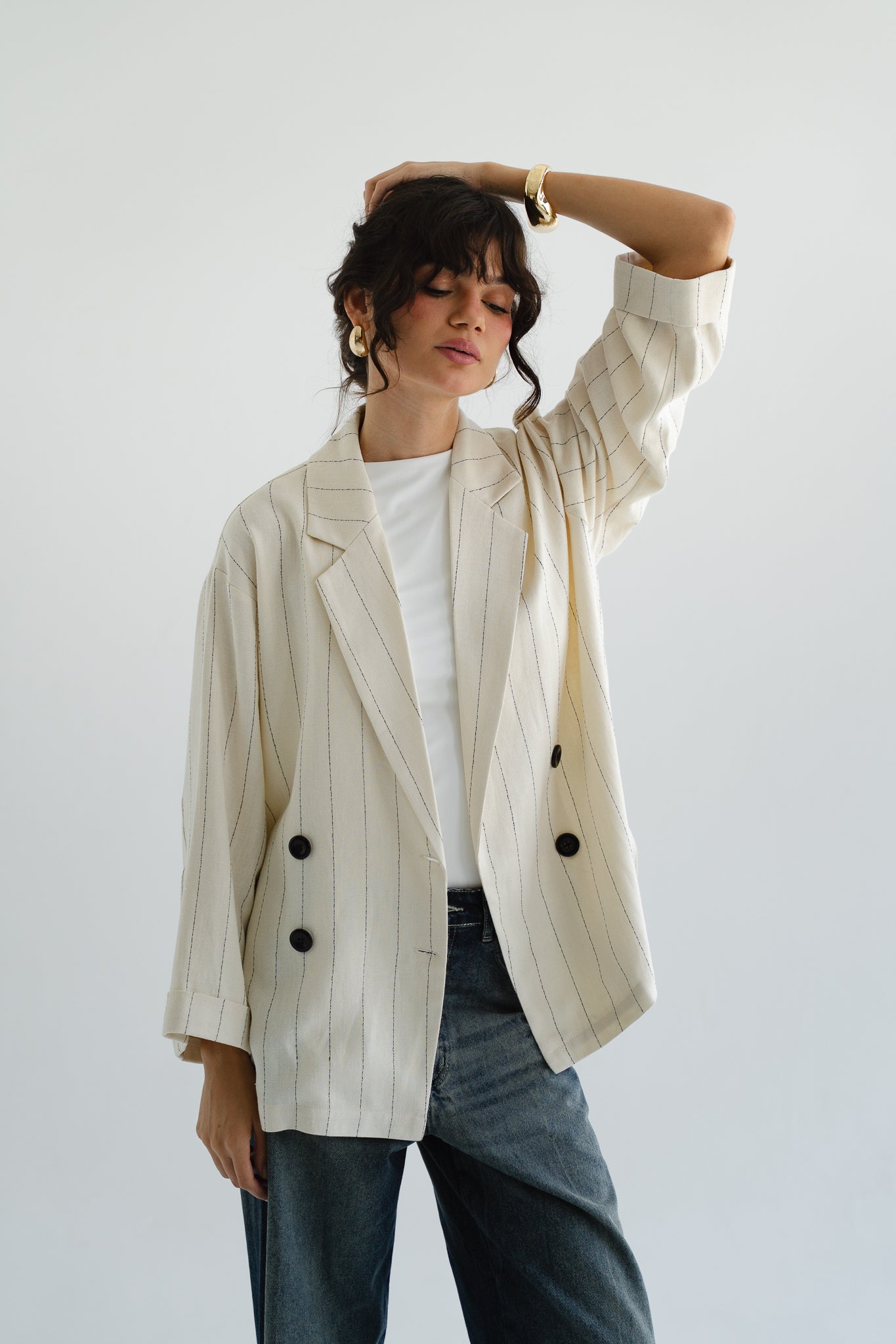 The Casual Blazer in Beige