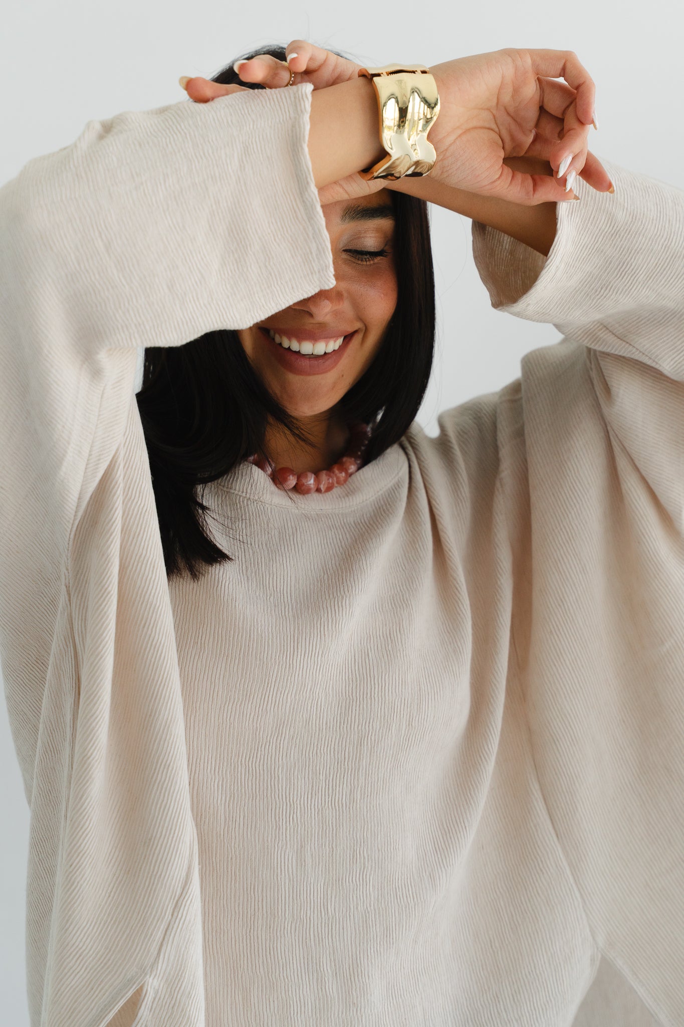 Breathe Top in Beige