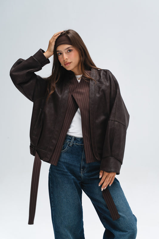 The Neptune Jacket in Brown