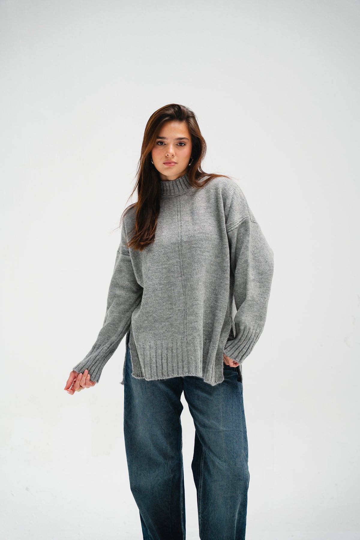 Better On Pullover in Grey