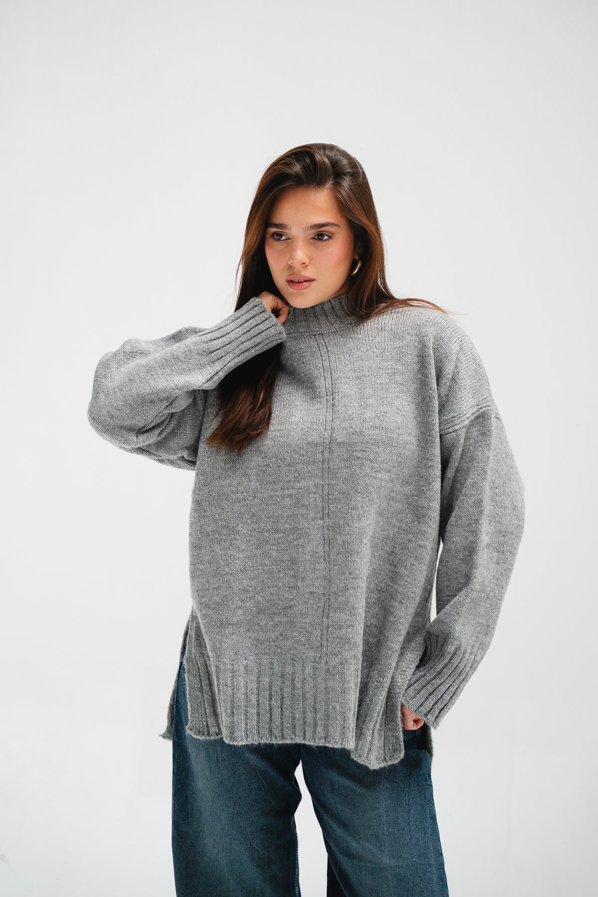 Better On Pullover in Grey