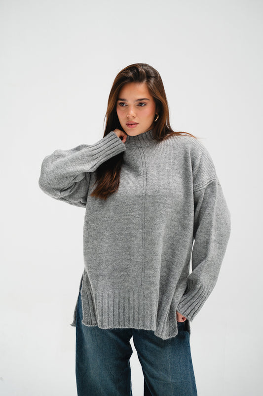 Better On Pullover in Grey