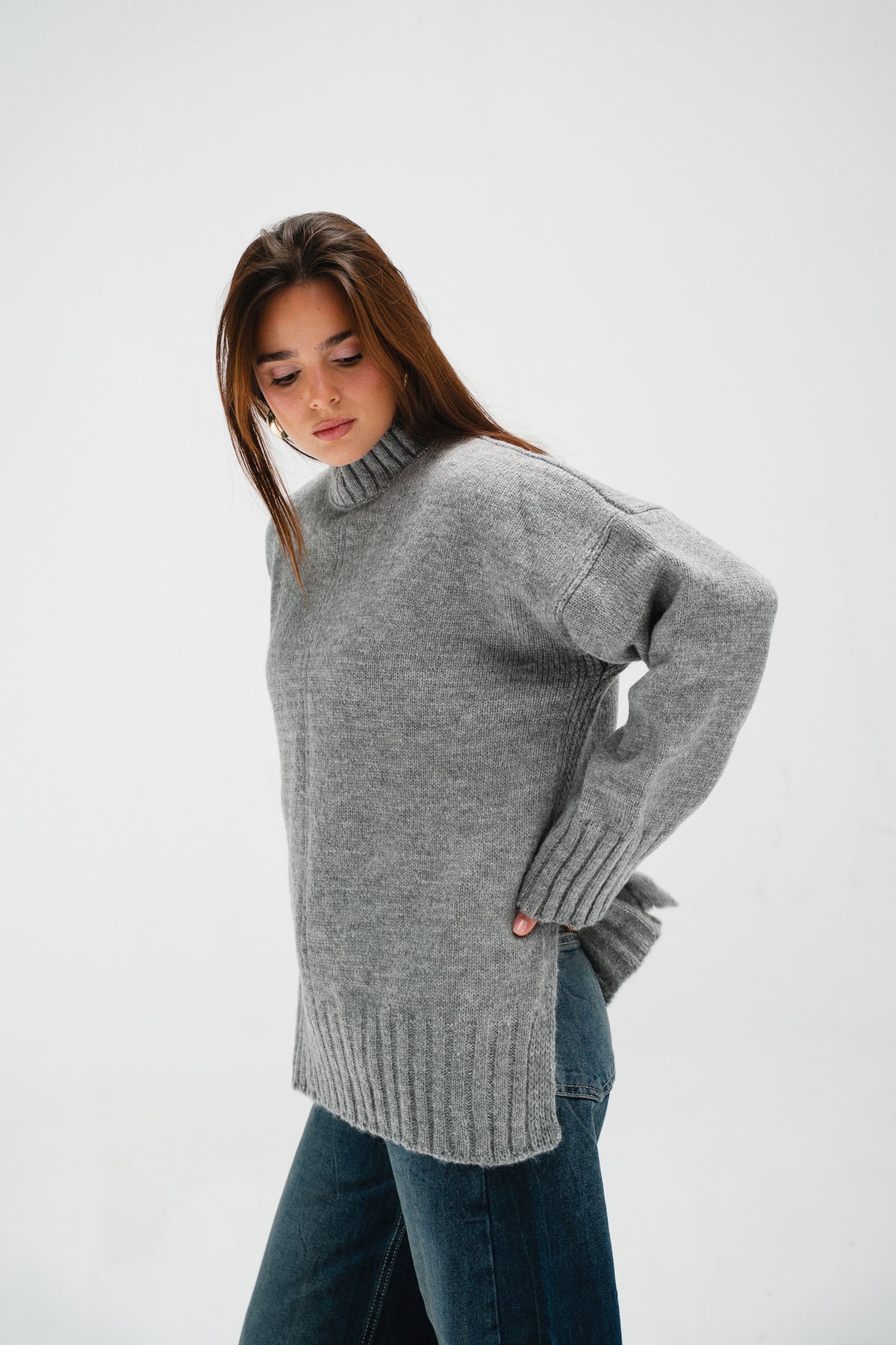Better On Pullover in Grey