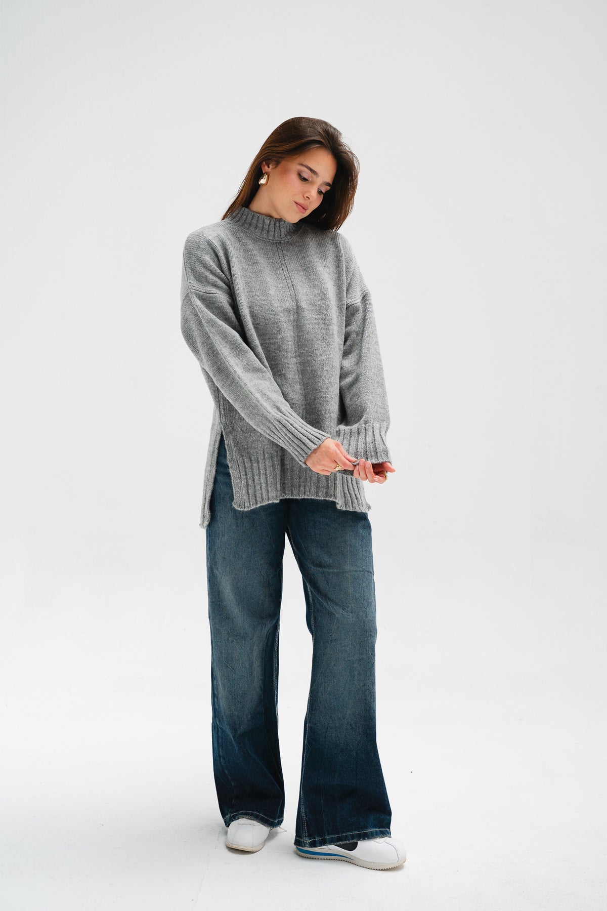 Better On Pullover in Grey