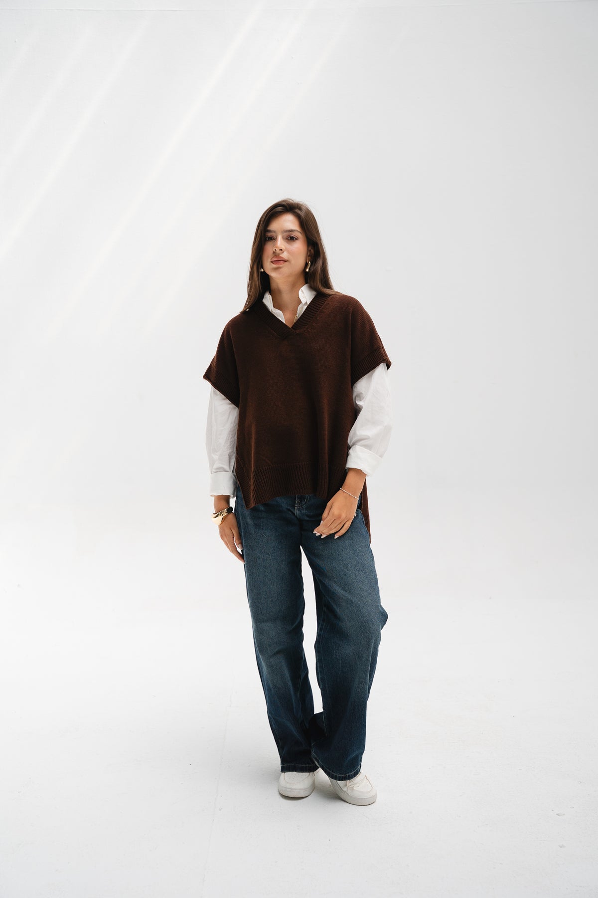 Last Call Vest in Brown