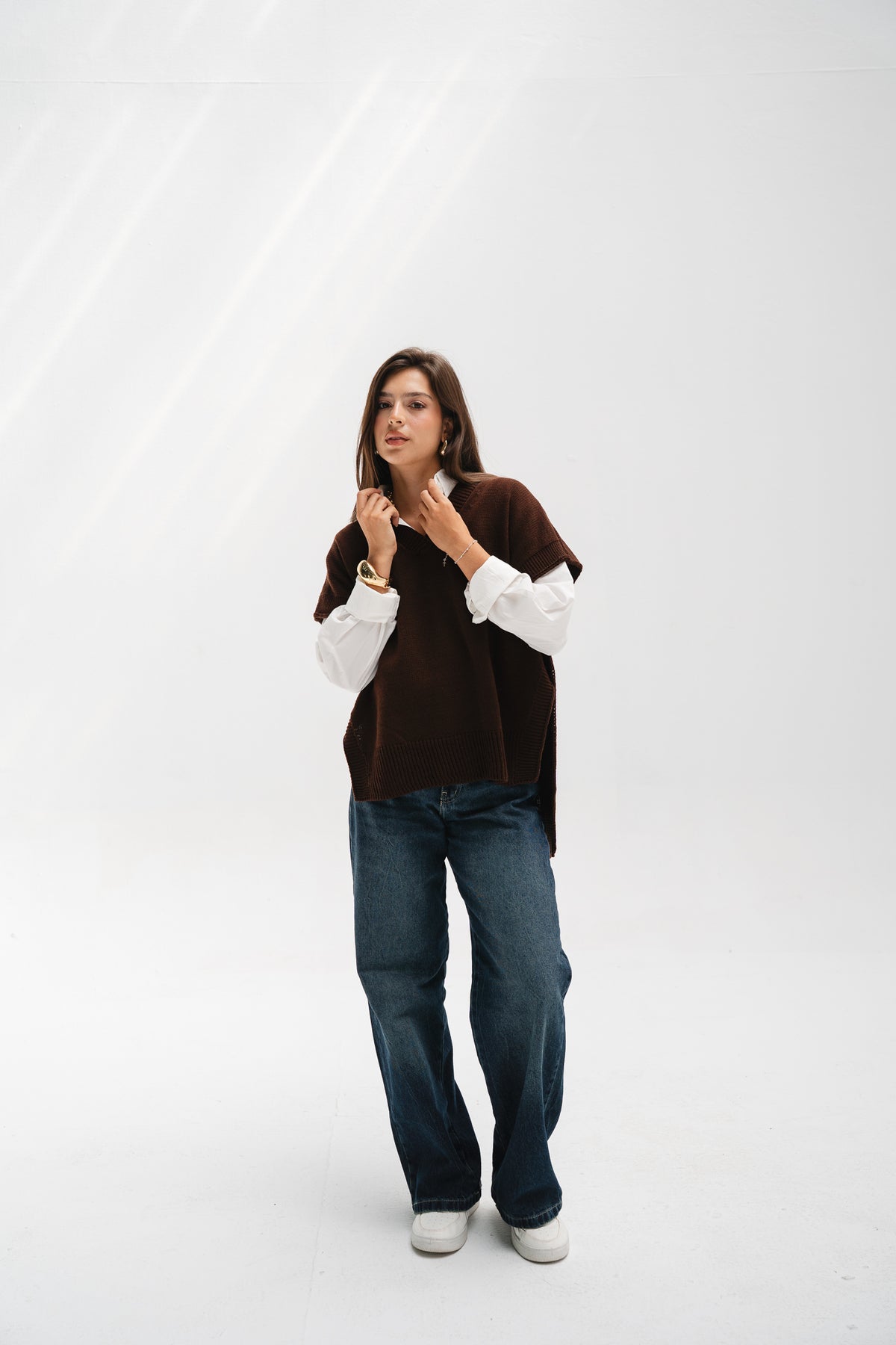 Last Call Vest in Brown