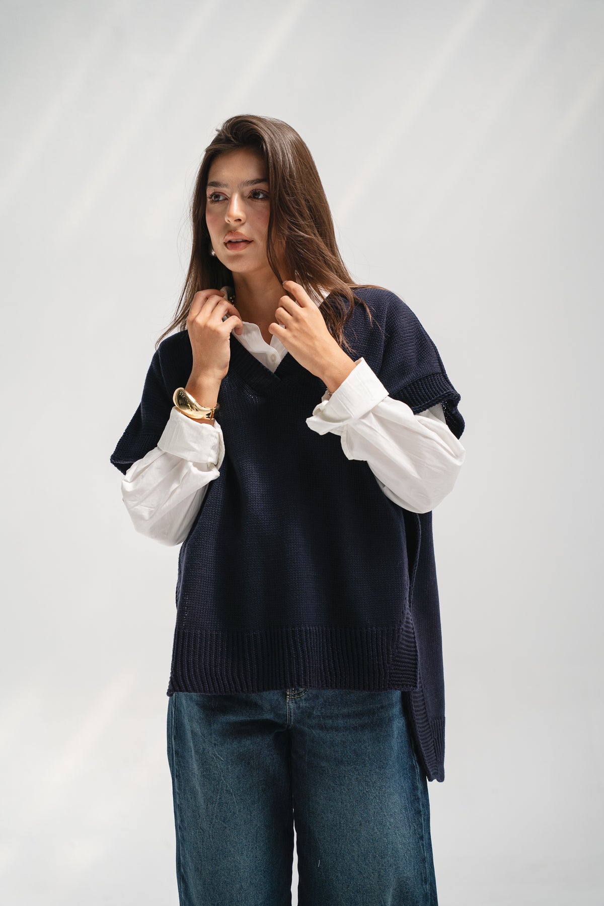Last Call Vest in Navy