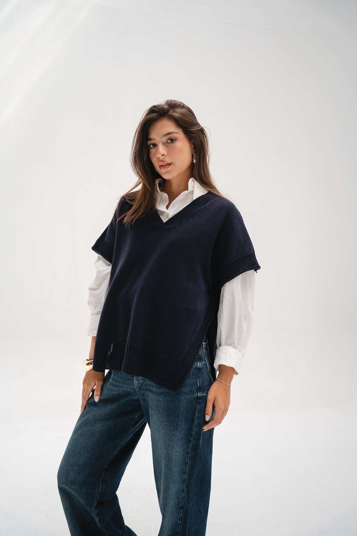 Last Call Vest in Navy