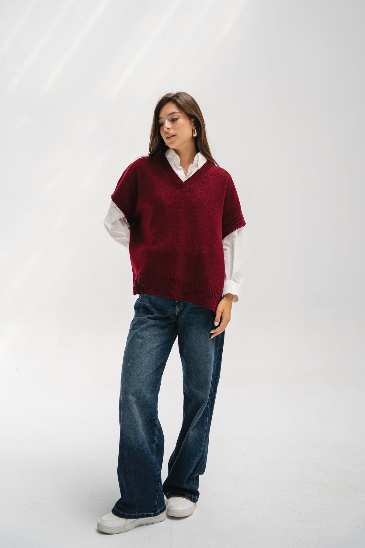 Last Call Vest in Burgundy