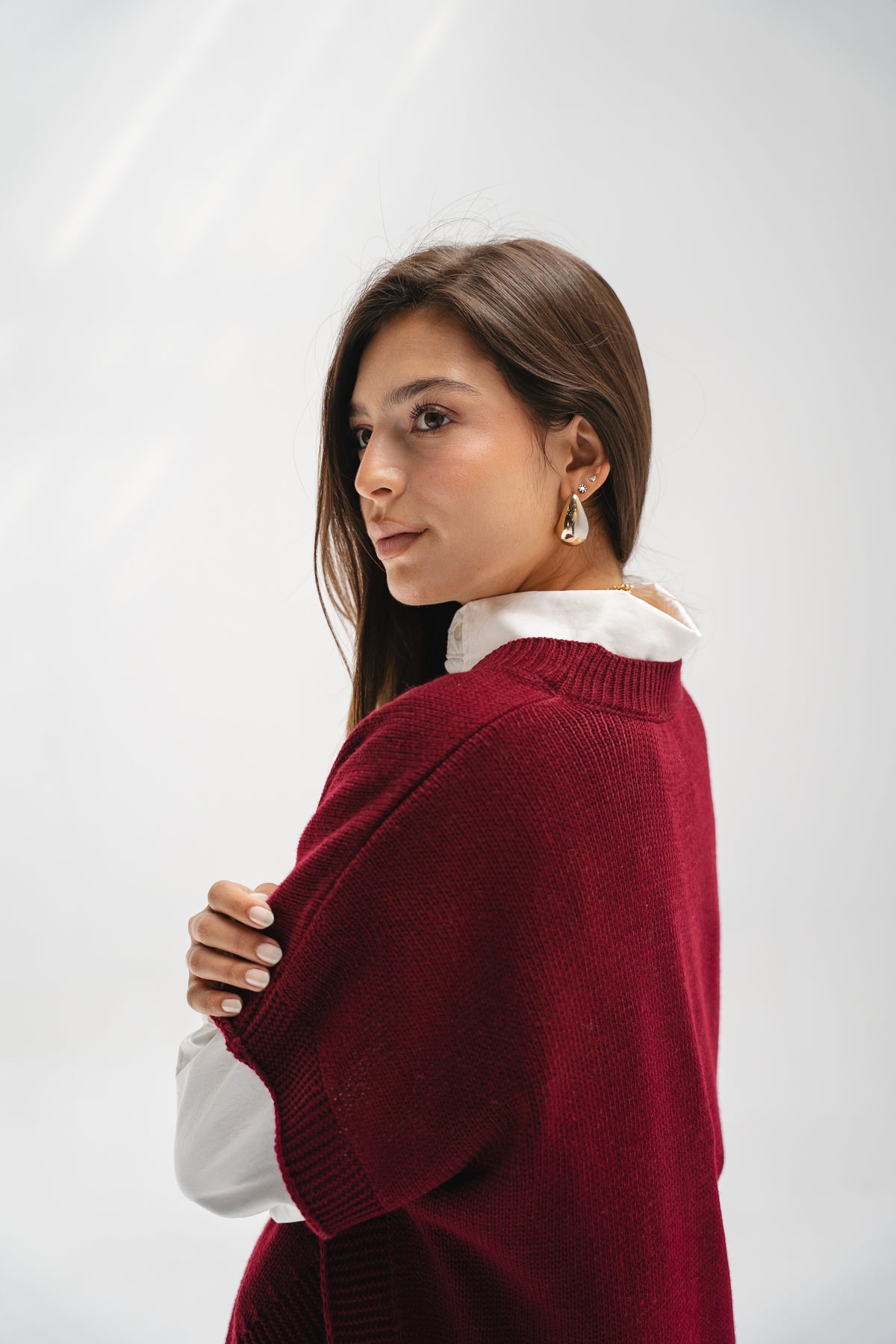 Last Call Vest in Burgundy