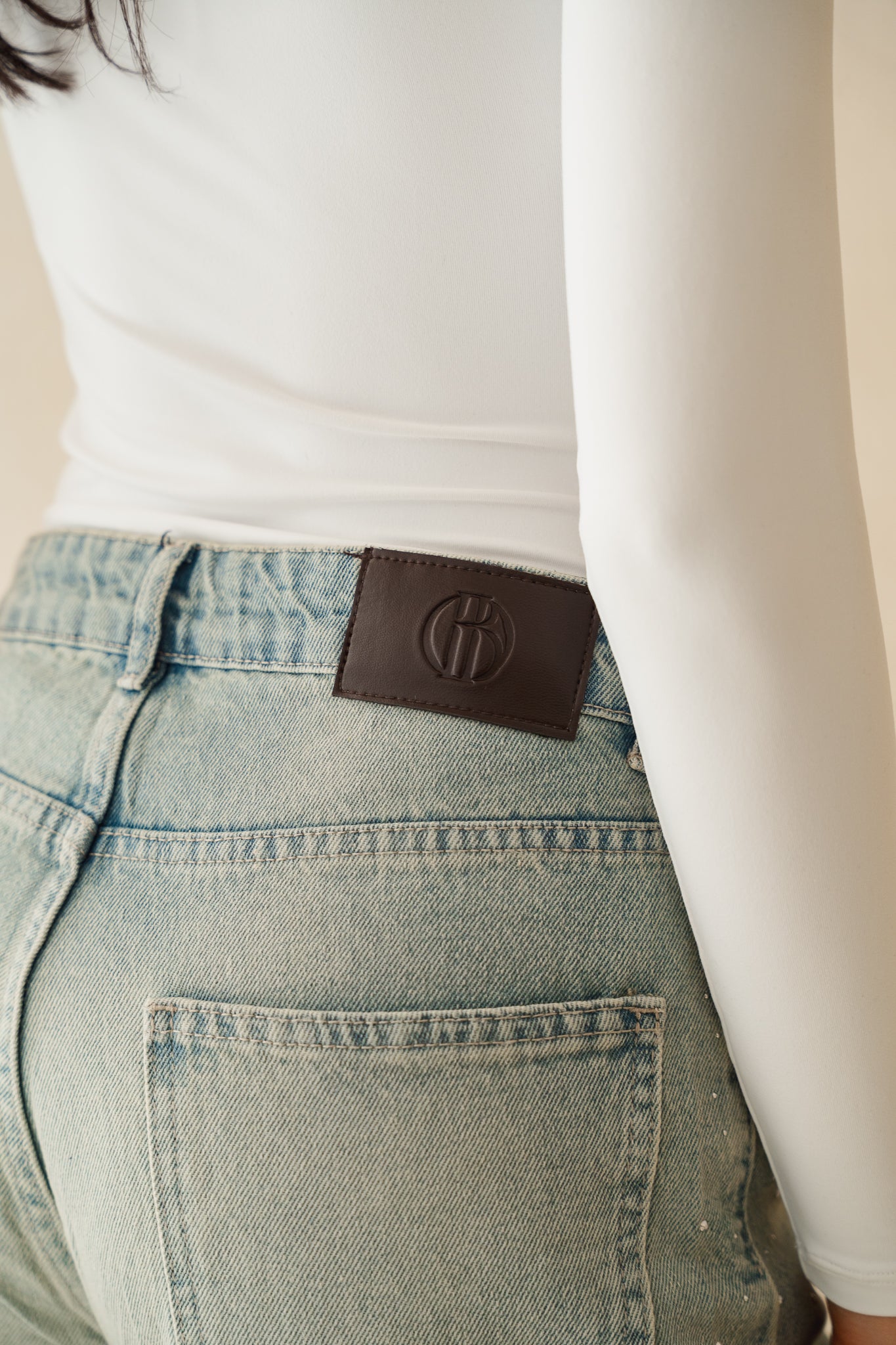 Full Glam Denim Pants in Light Denim