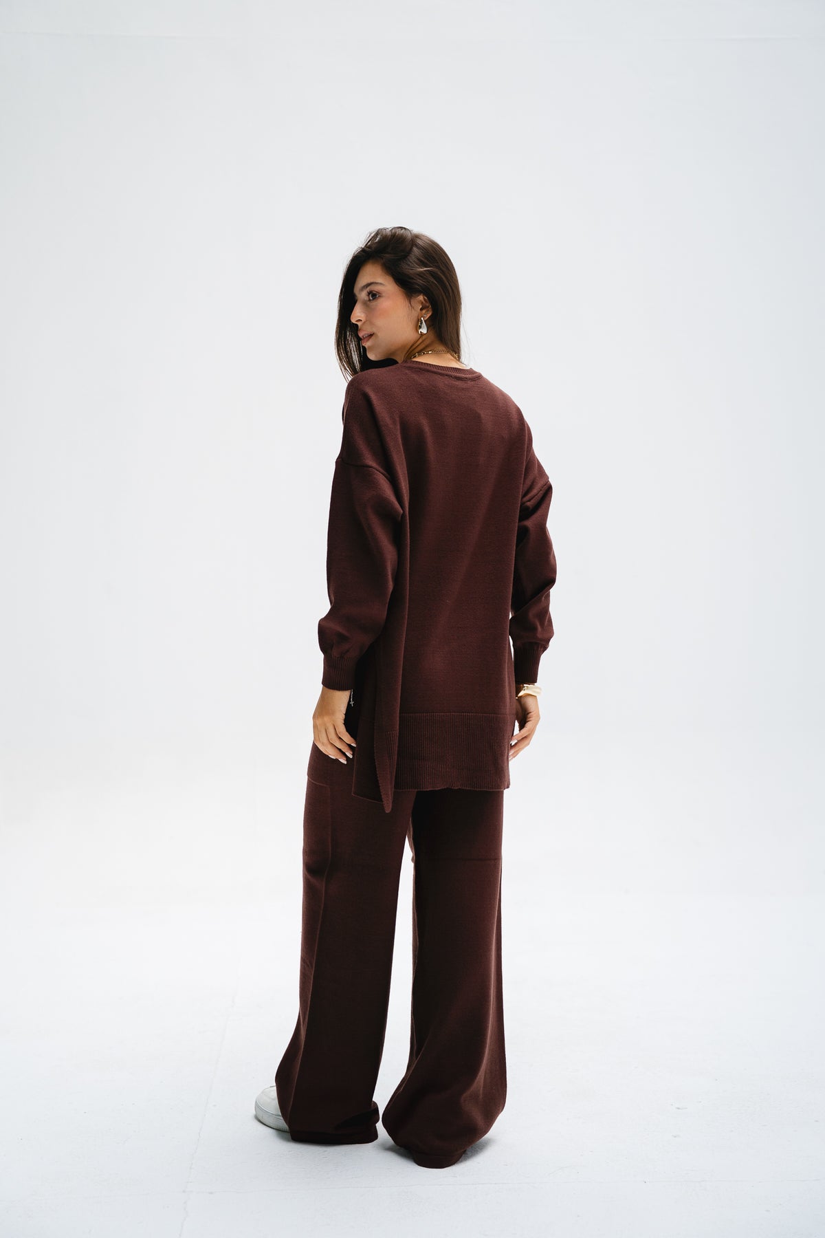 The Knit Set in Brown