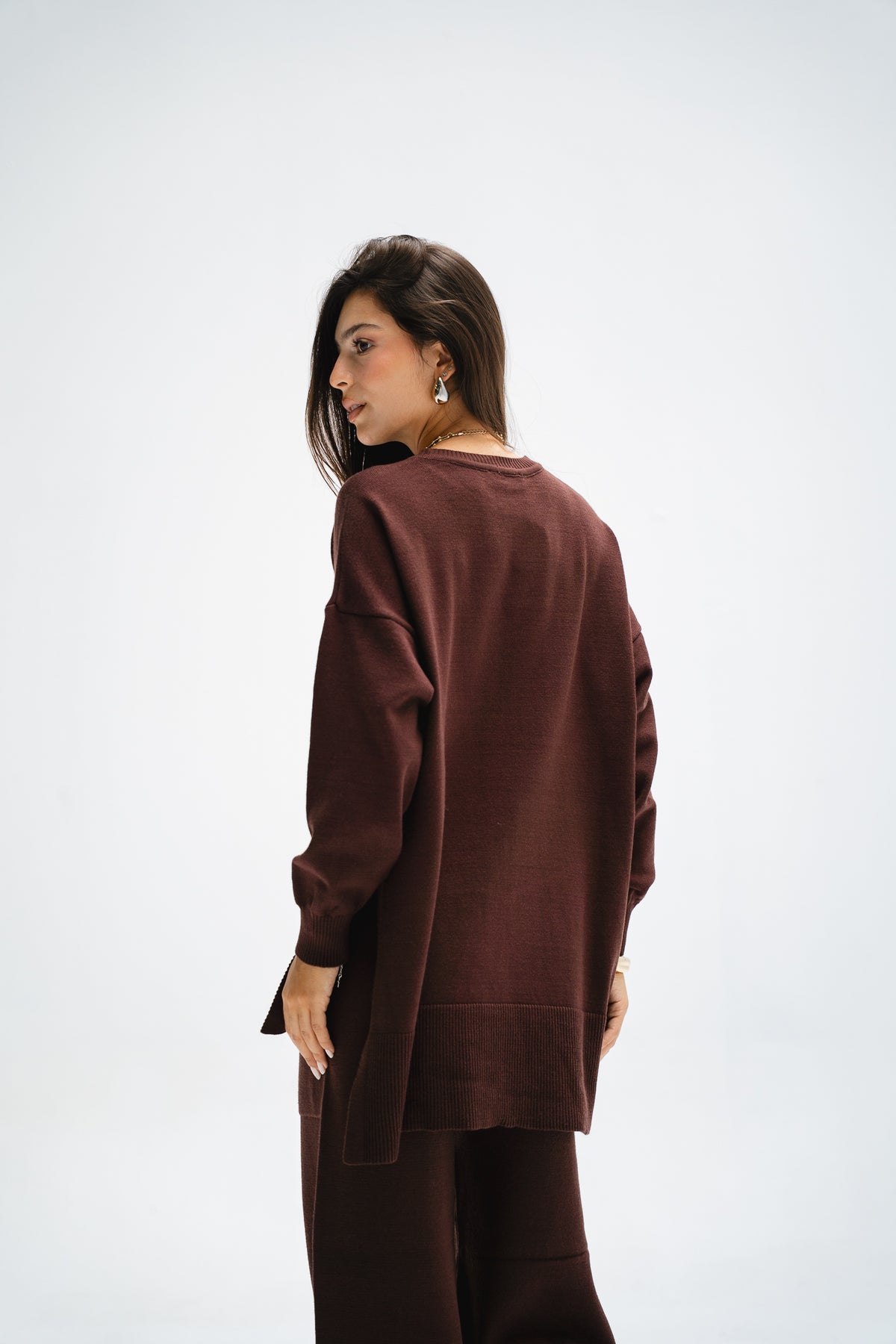 The Knit Set in Brown