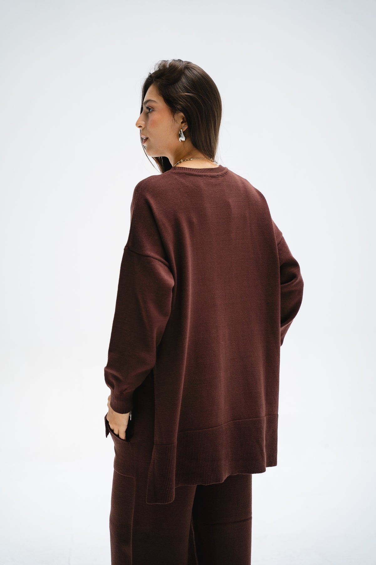 The Knit Set in Brown