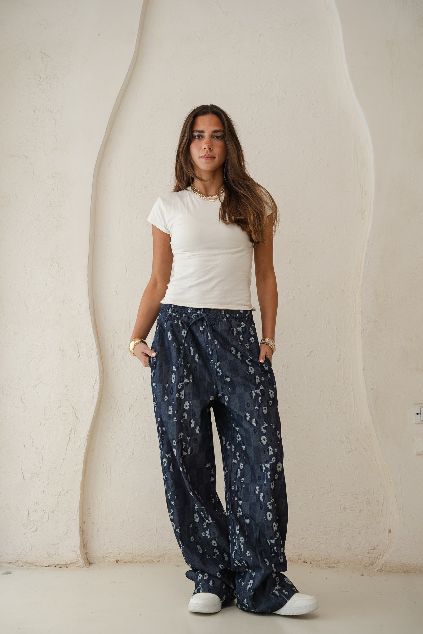 Bloom Pants in Blue denim