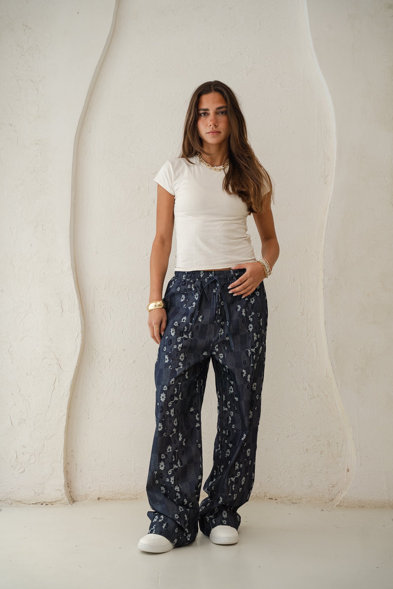 Bloom Pants in Blue denim
