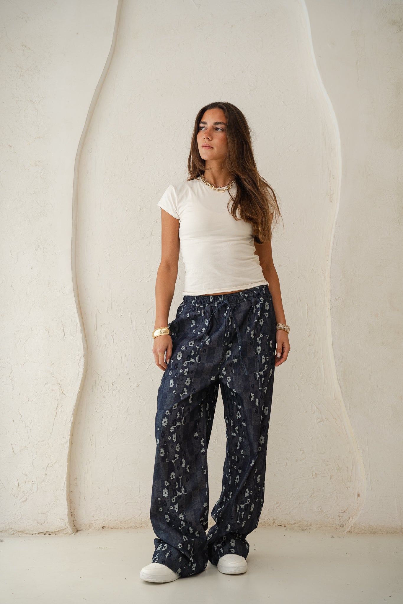 Bloom Pants in Blue denim