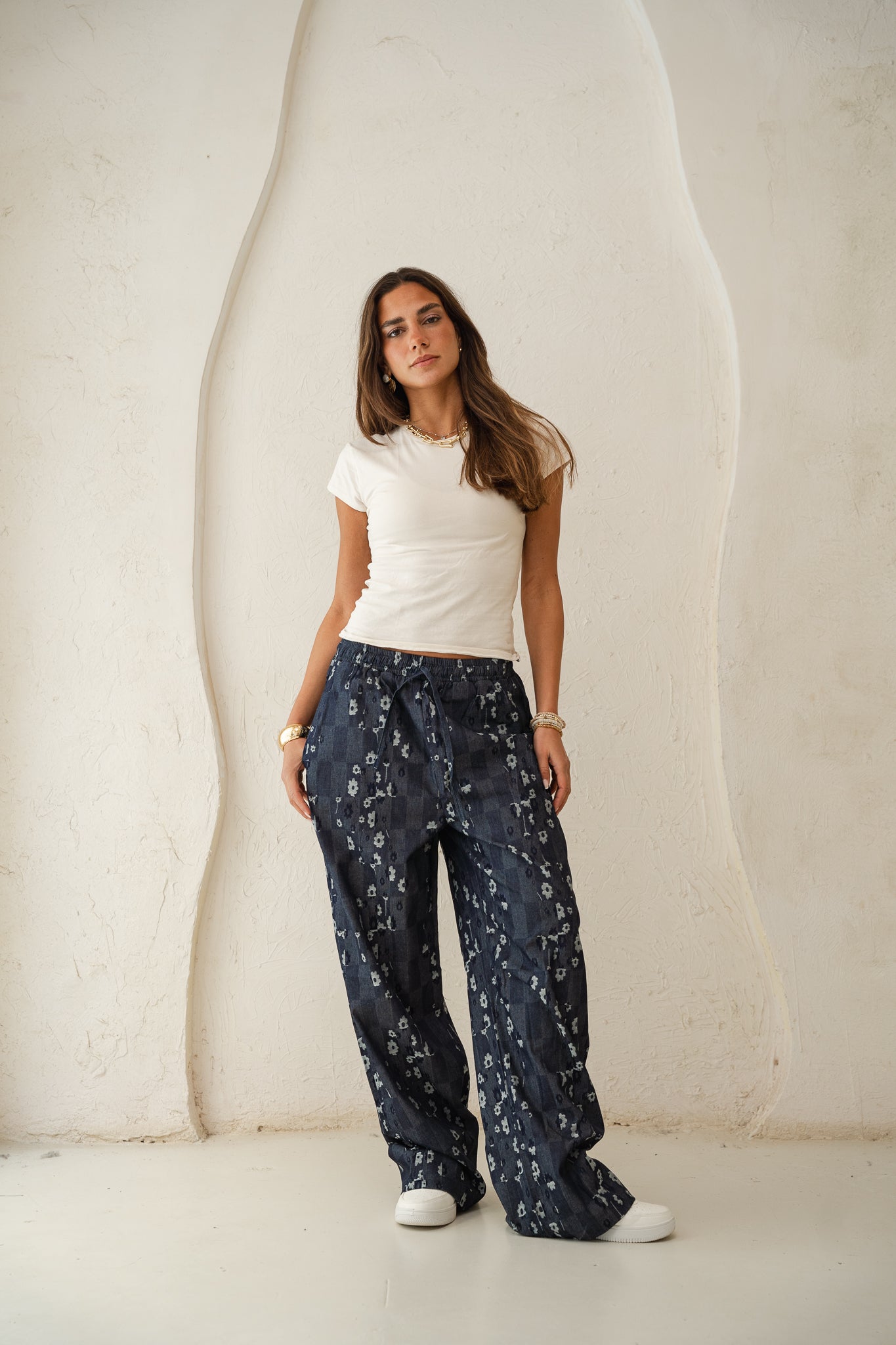 Bloom Pants in Blue denim