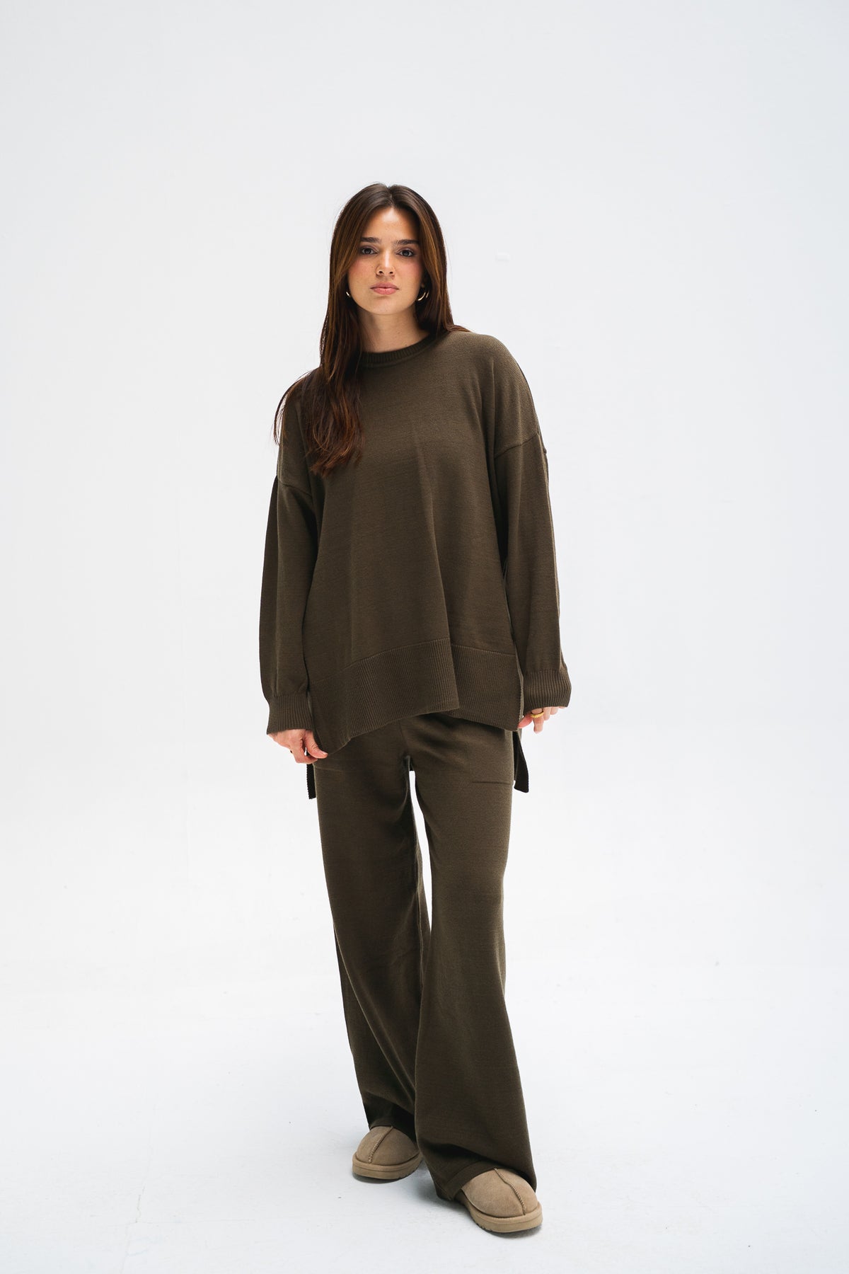 The Knit Set in Olive