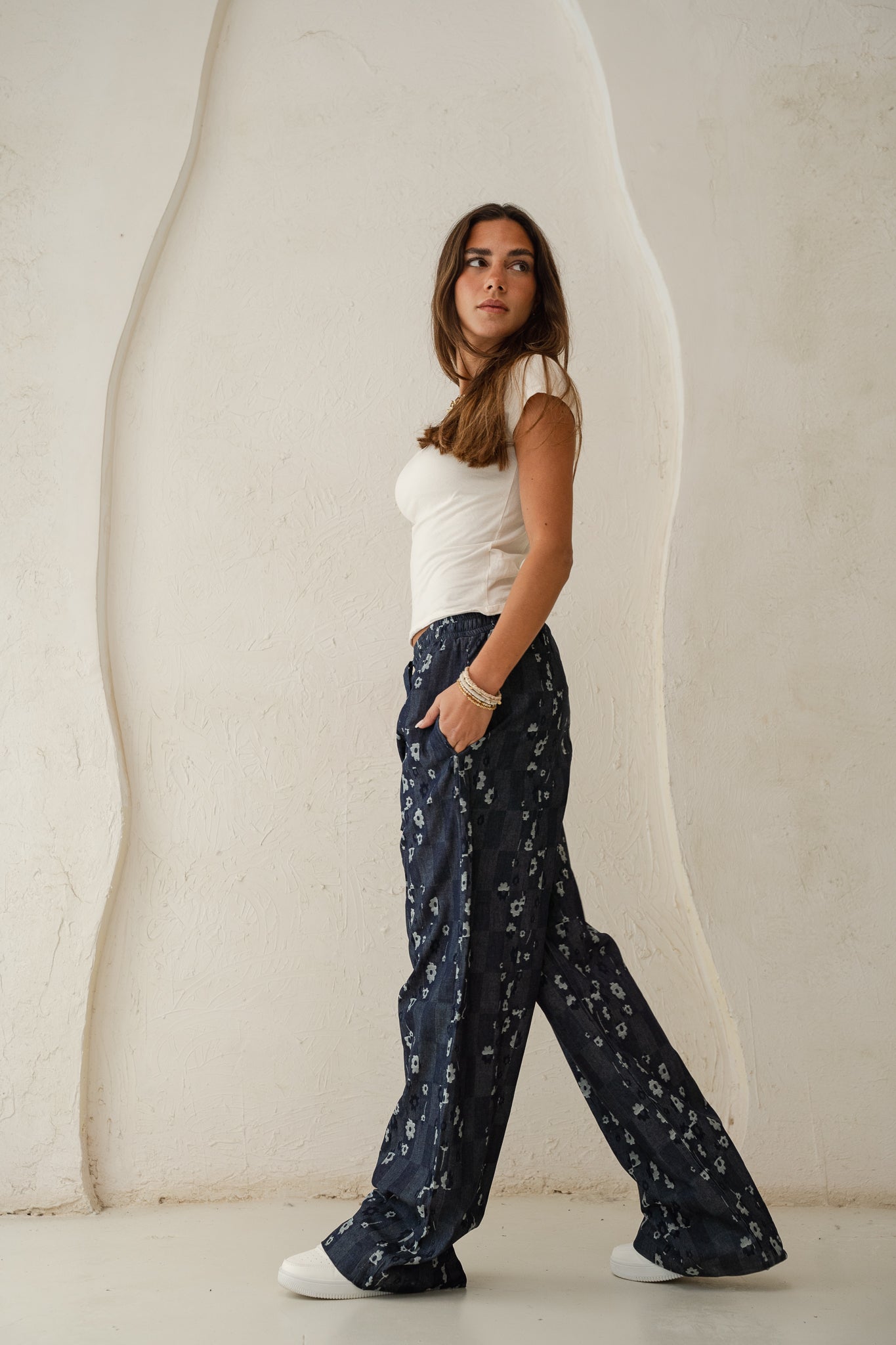 Bloom Pants in Blue denim