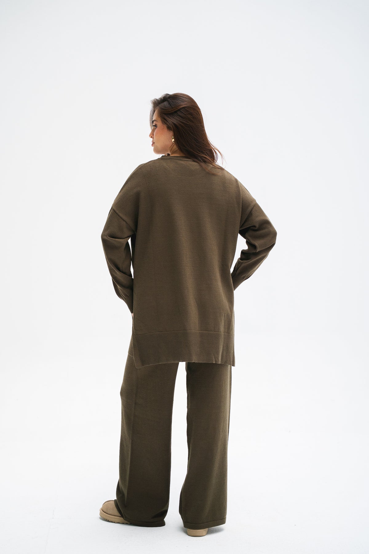 The Knit Set in Olive