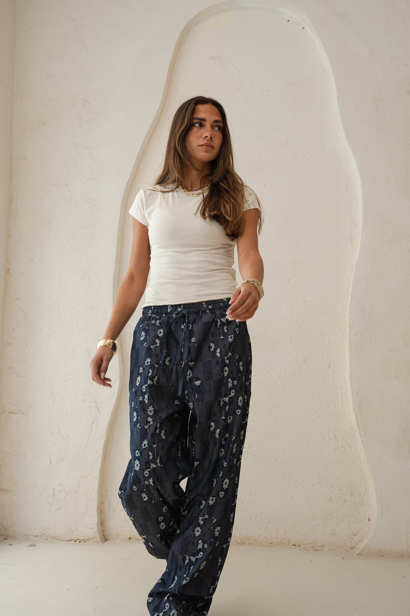 Bloom Pants in Blue denim