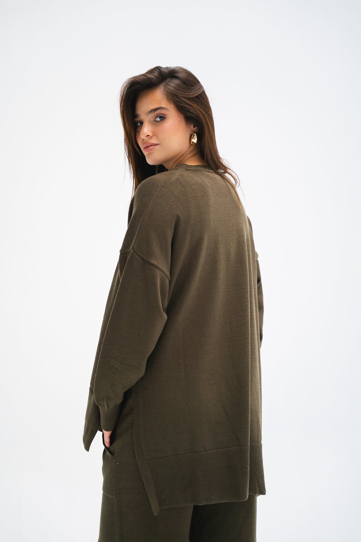 The Knit Set in Olive