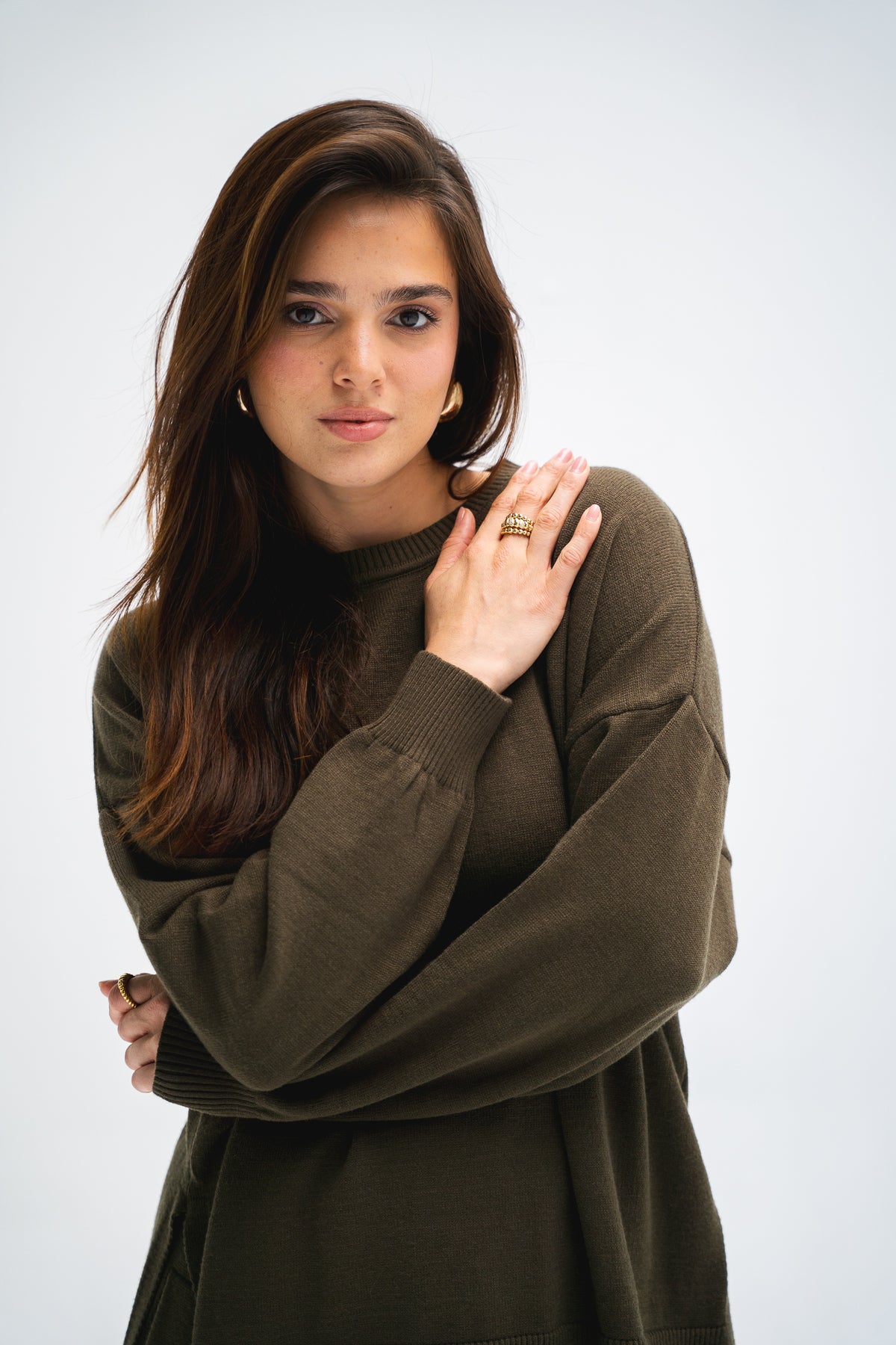 The Knit Set in Olive