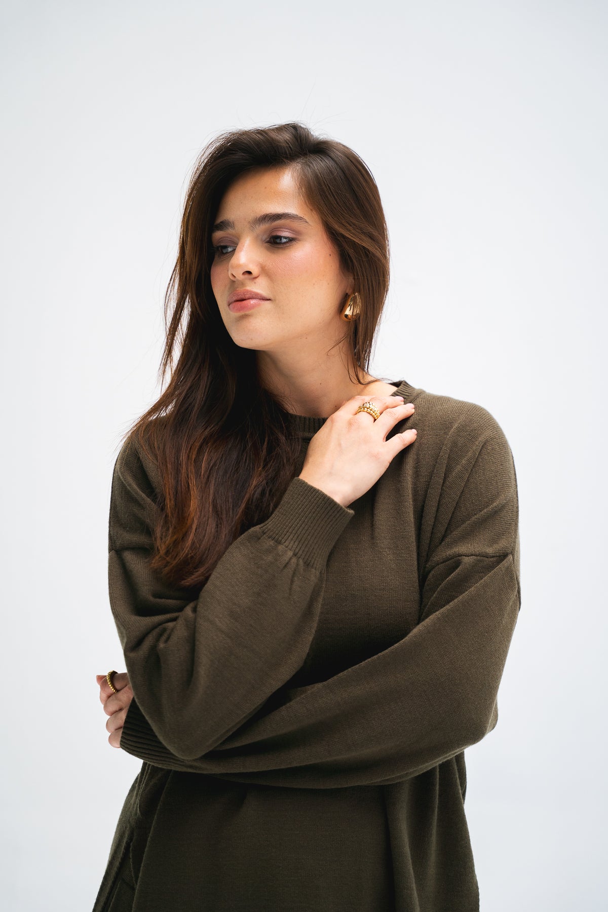 The Knit Set in Olive