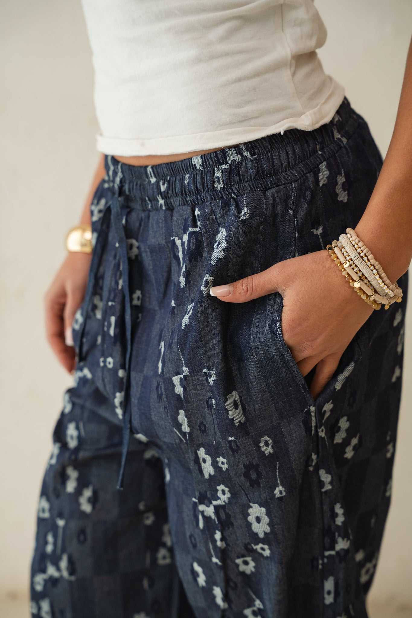 Bloom Pants in Blue denim