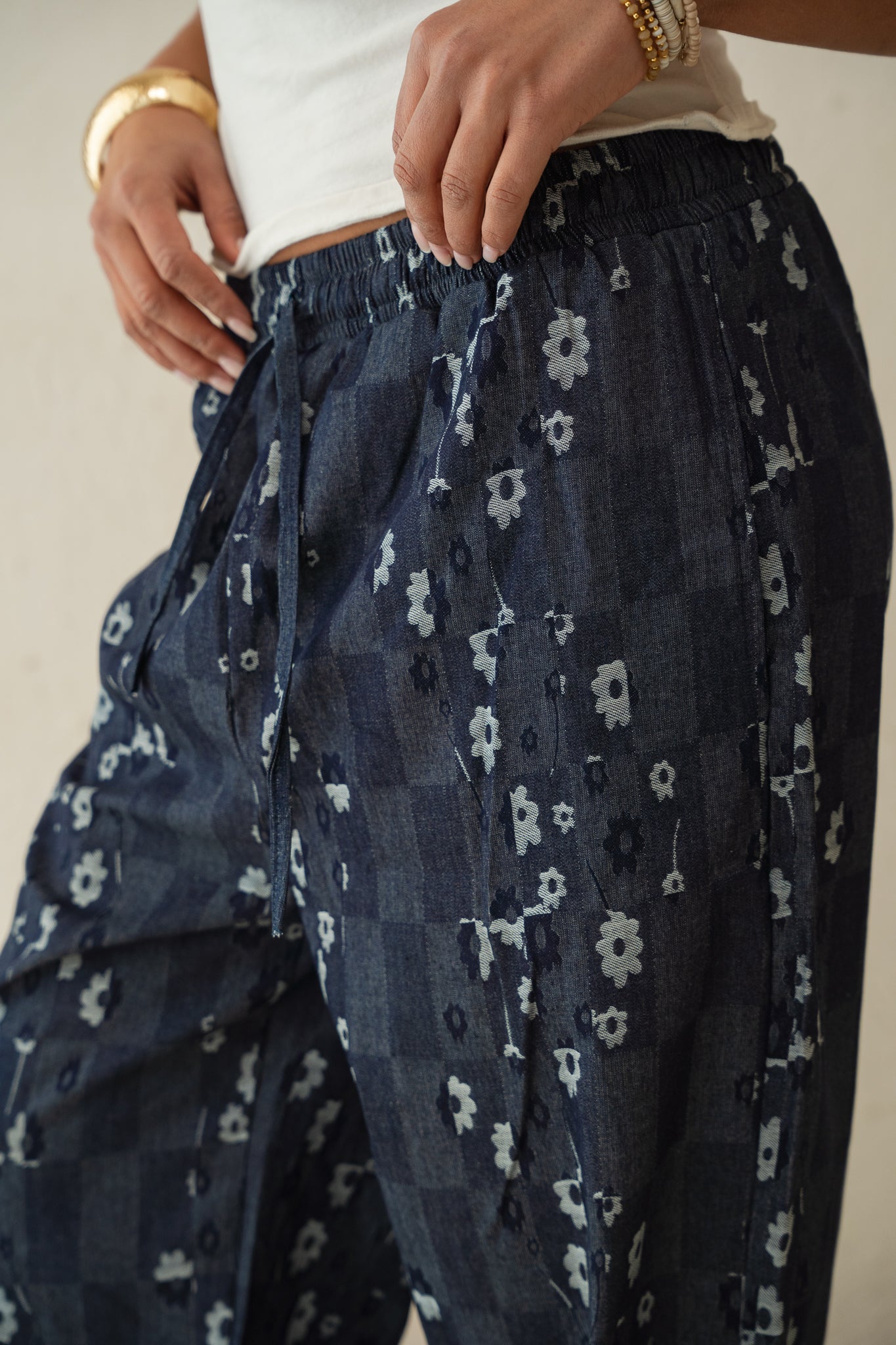 Bloom Pants in Blue denim