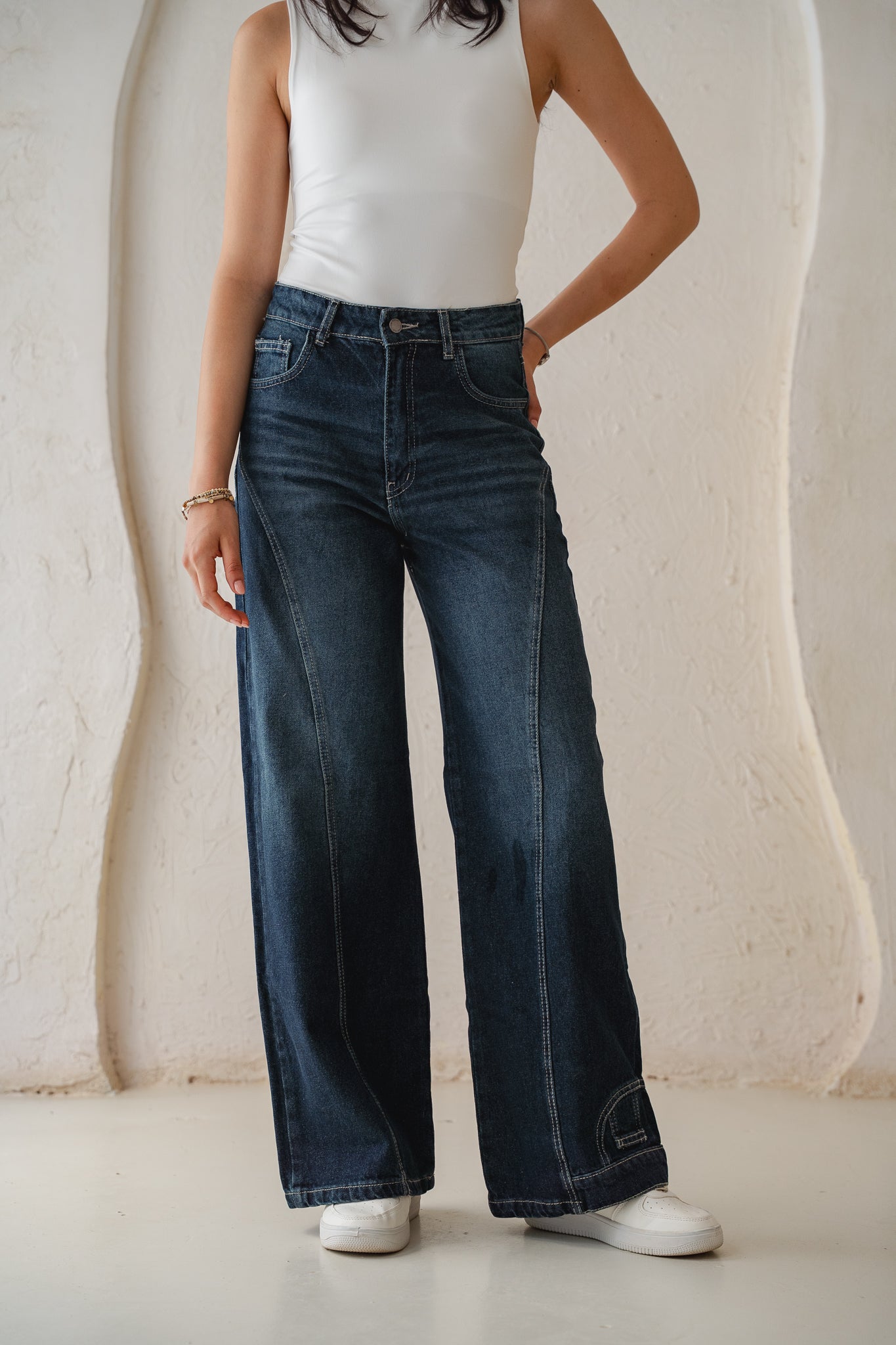 Upside Down Denim Pants