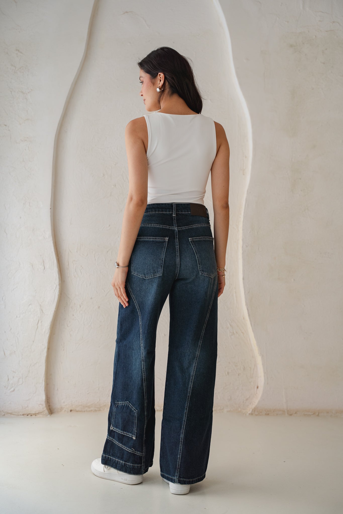 Upside Down Denim Pants