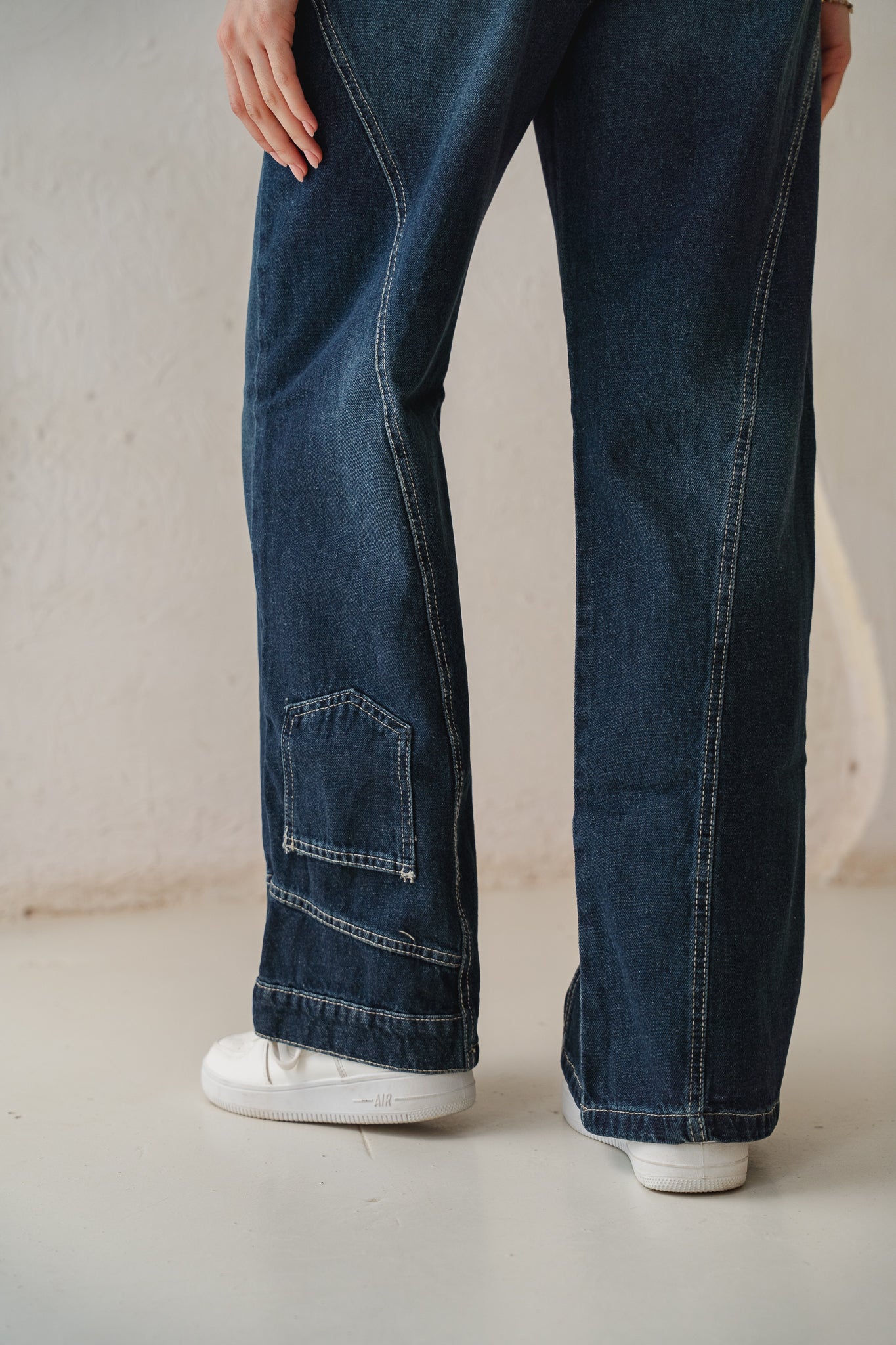 Upside Down Denim Pants