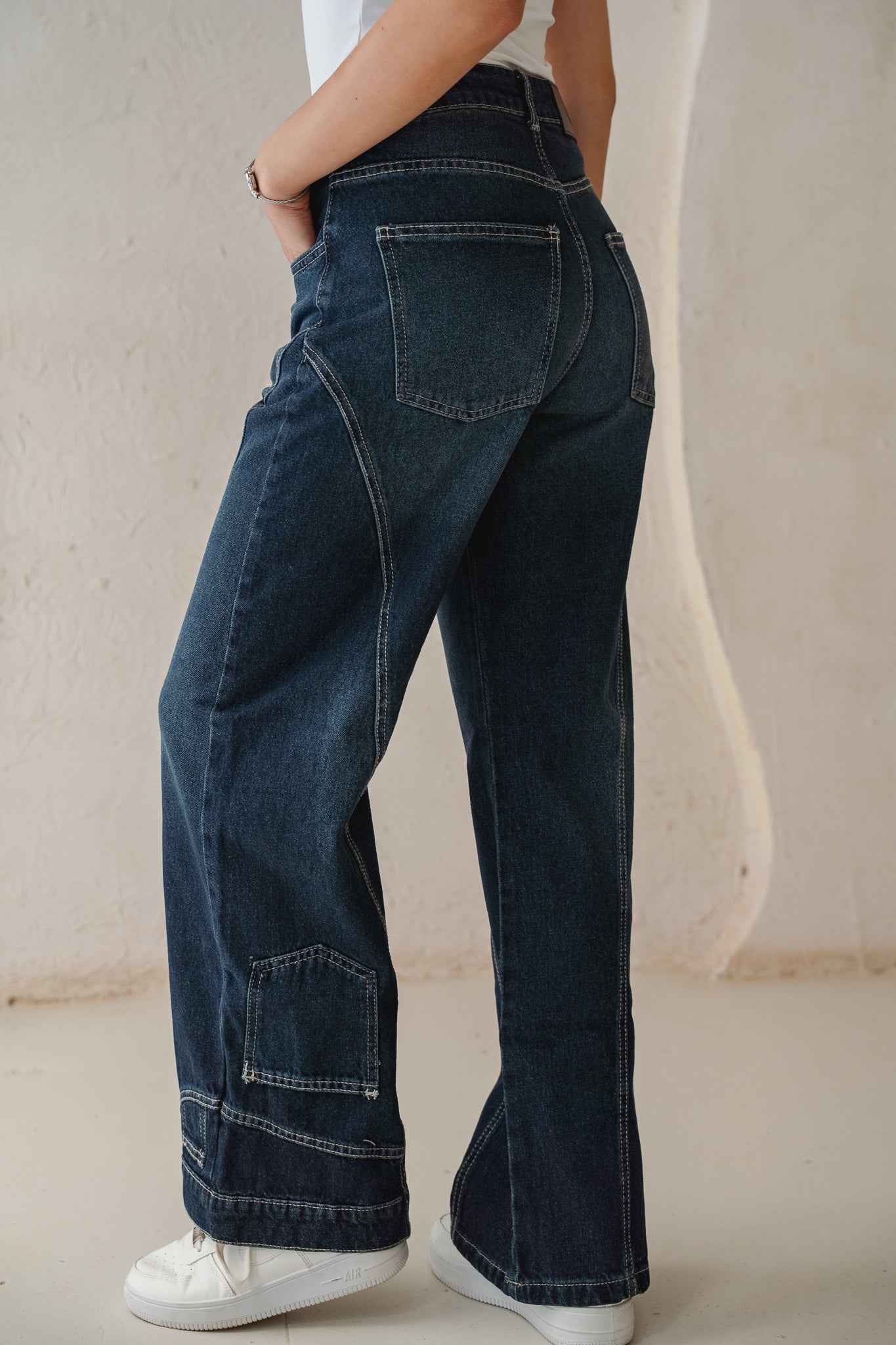 Upside Down Denim Pants