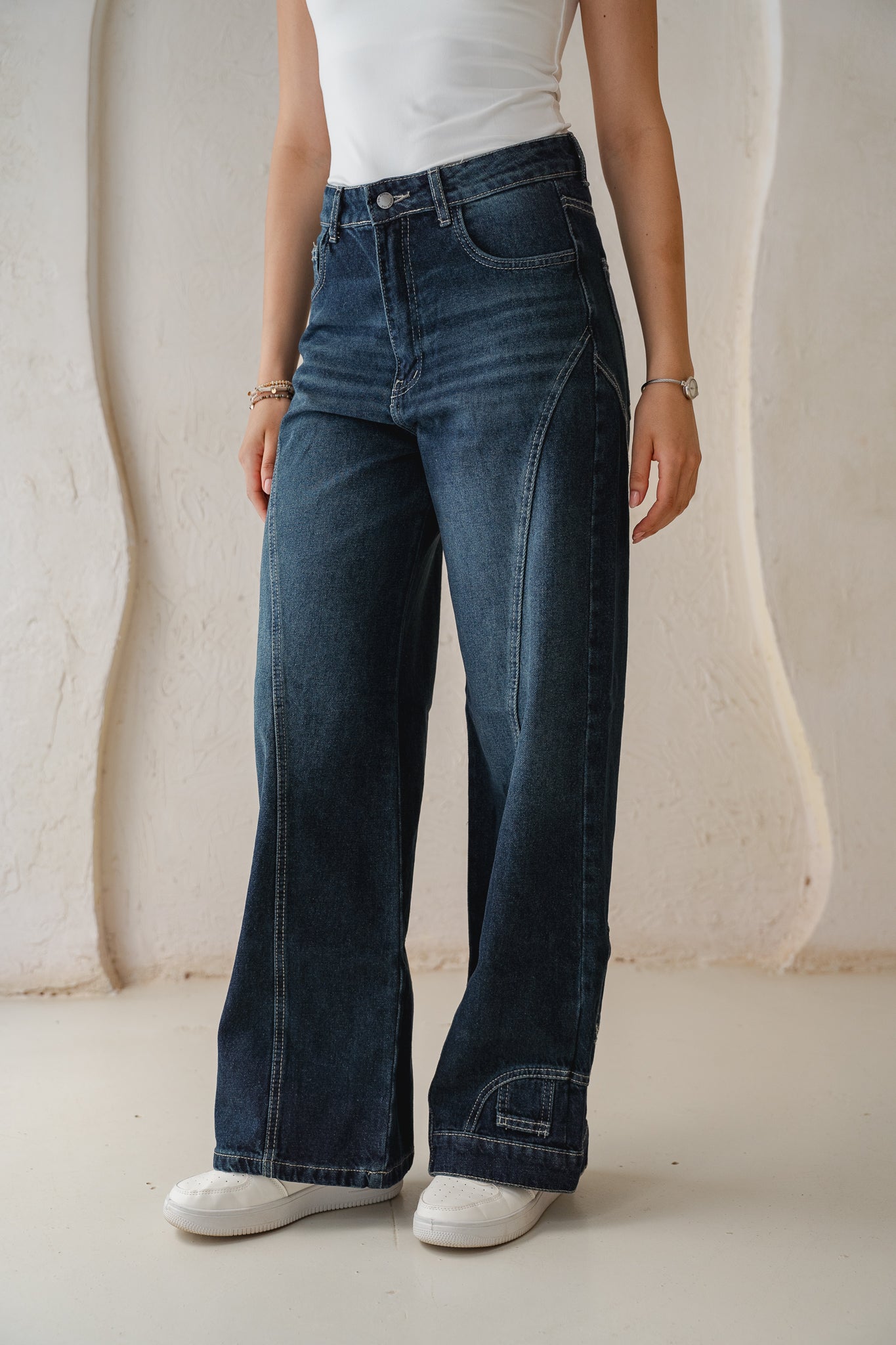 Upside Down Denim Pants