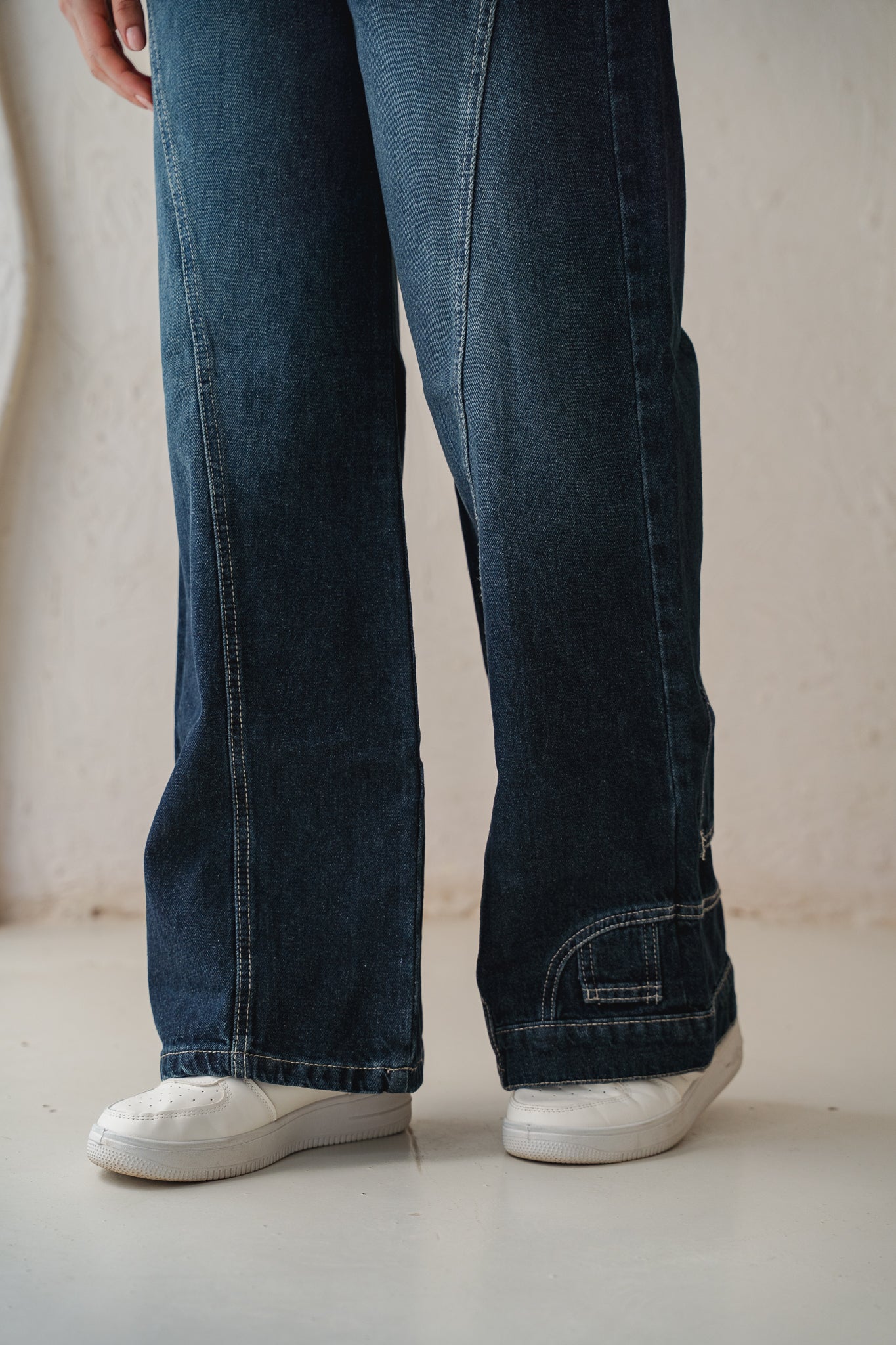 Upside Down Denim Pants