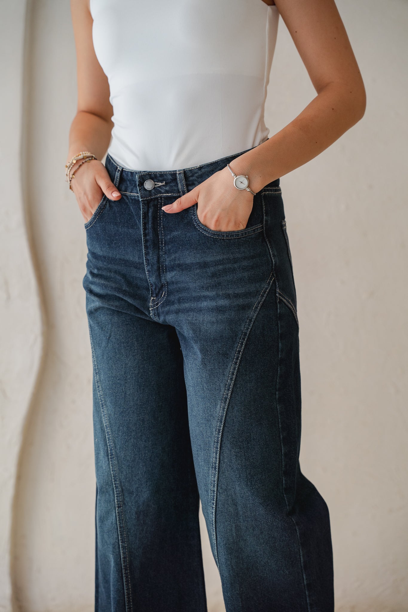 Upside Down Denim Pants