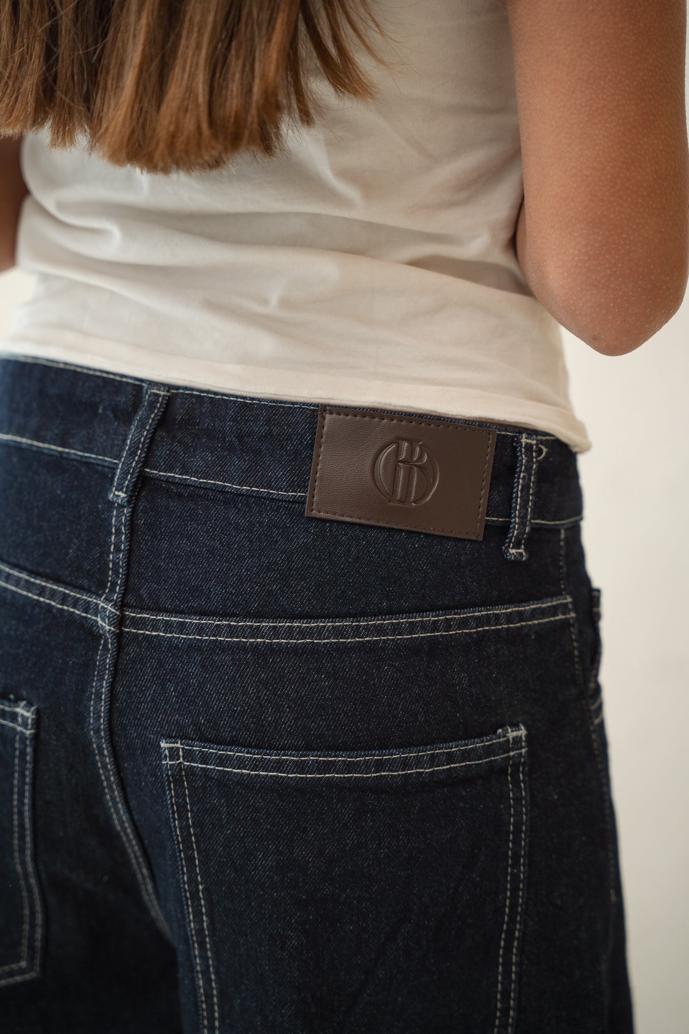 Balloon Denim Pants in Indigo