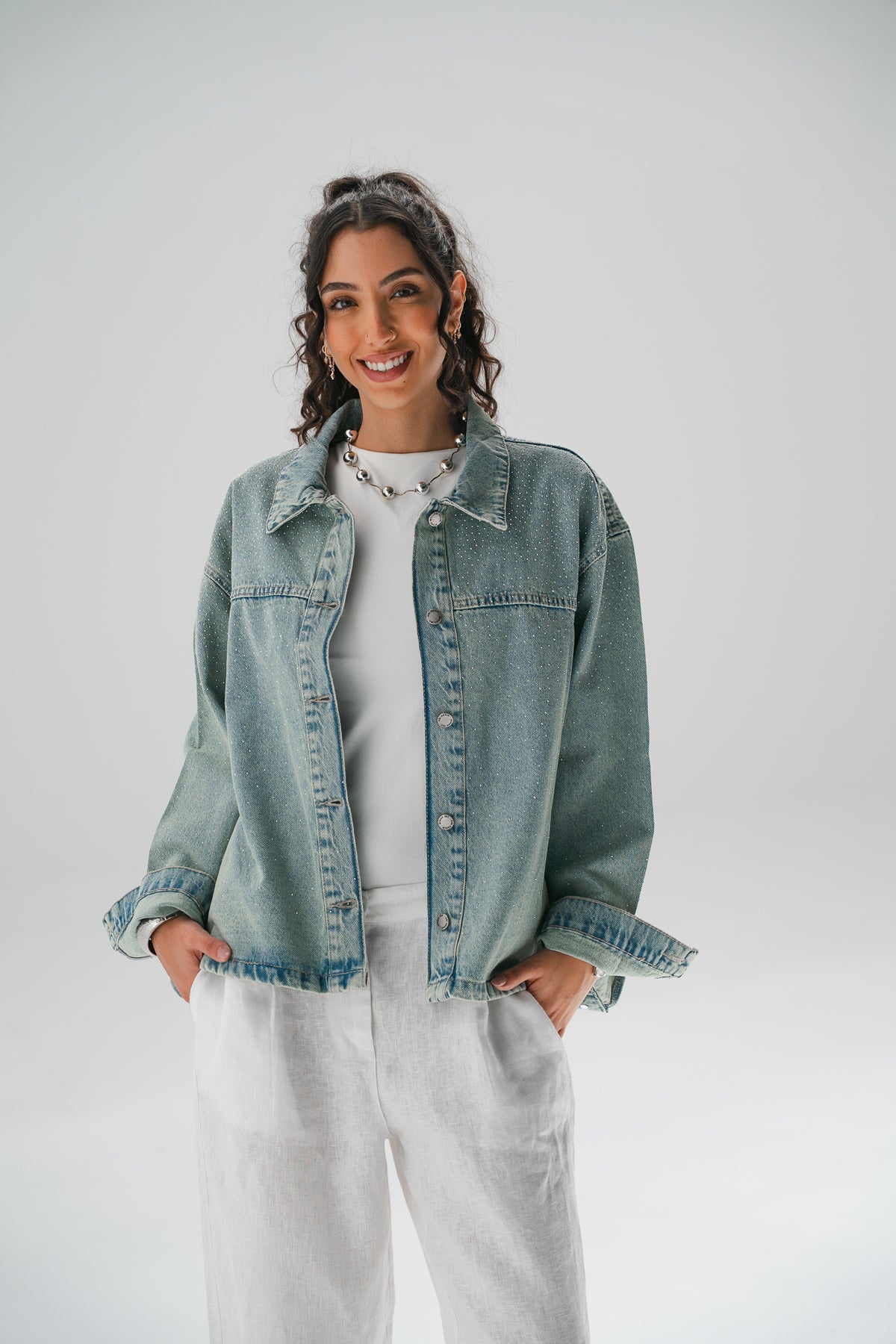 Dreamer Studded Denim Jacket