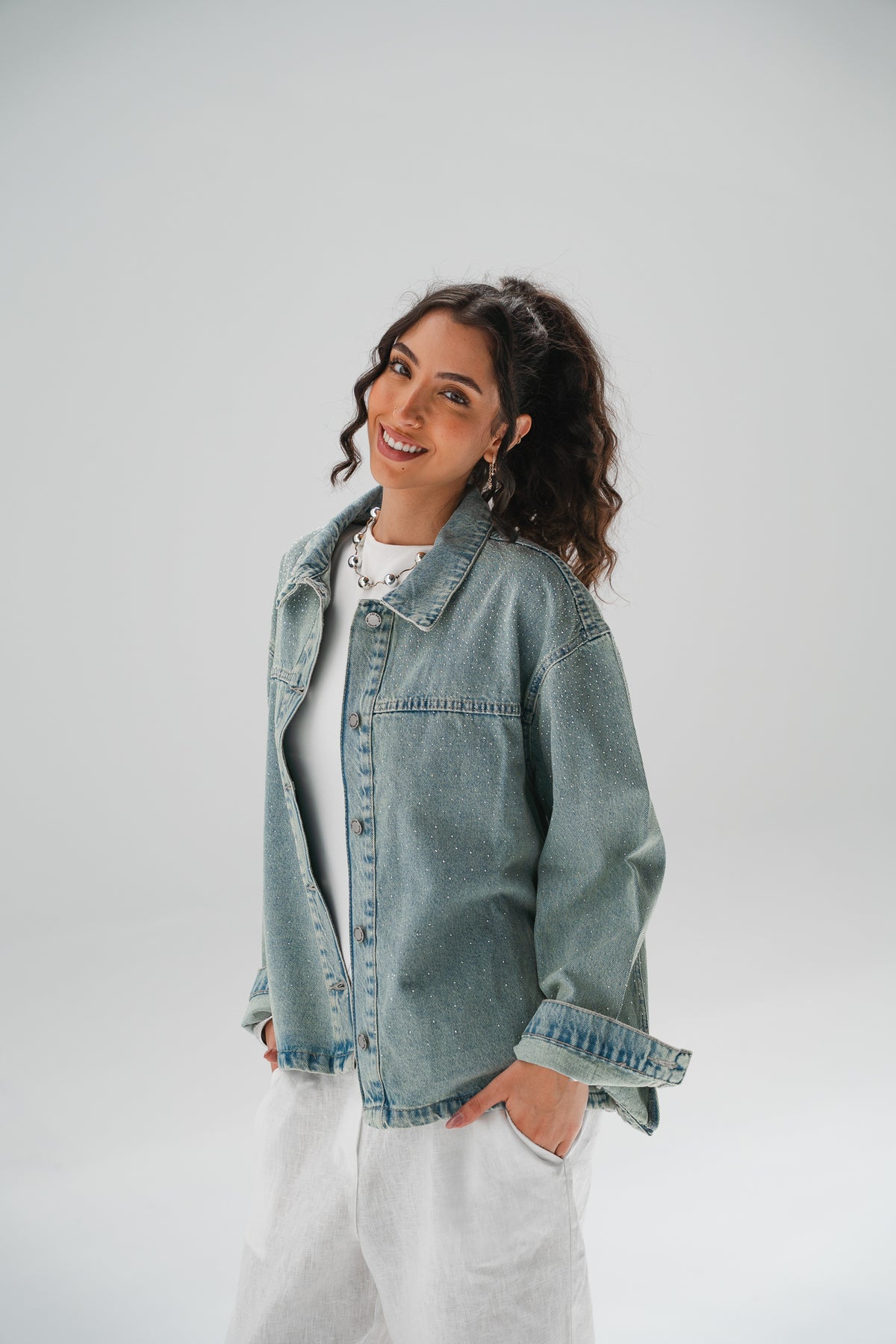 Dreamer Studded Denim Jacket