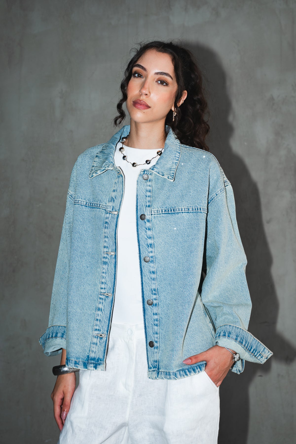 Dreamer Studded Denim Jacket