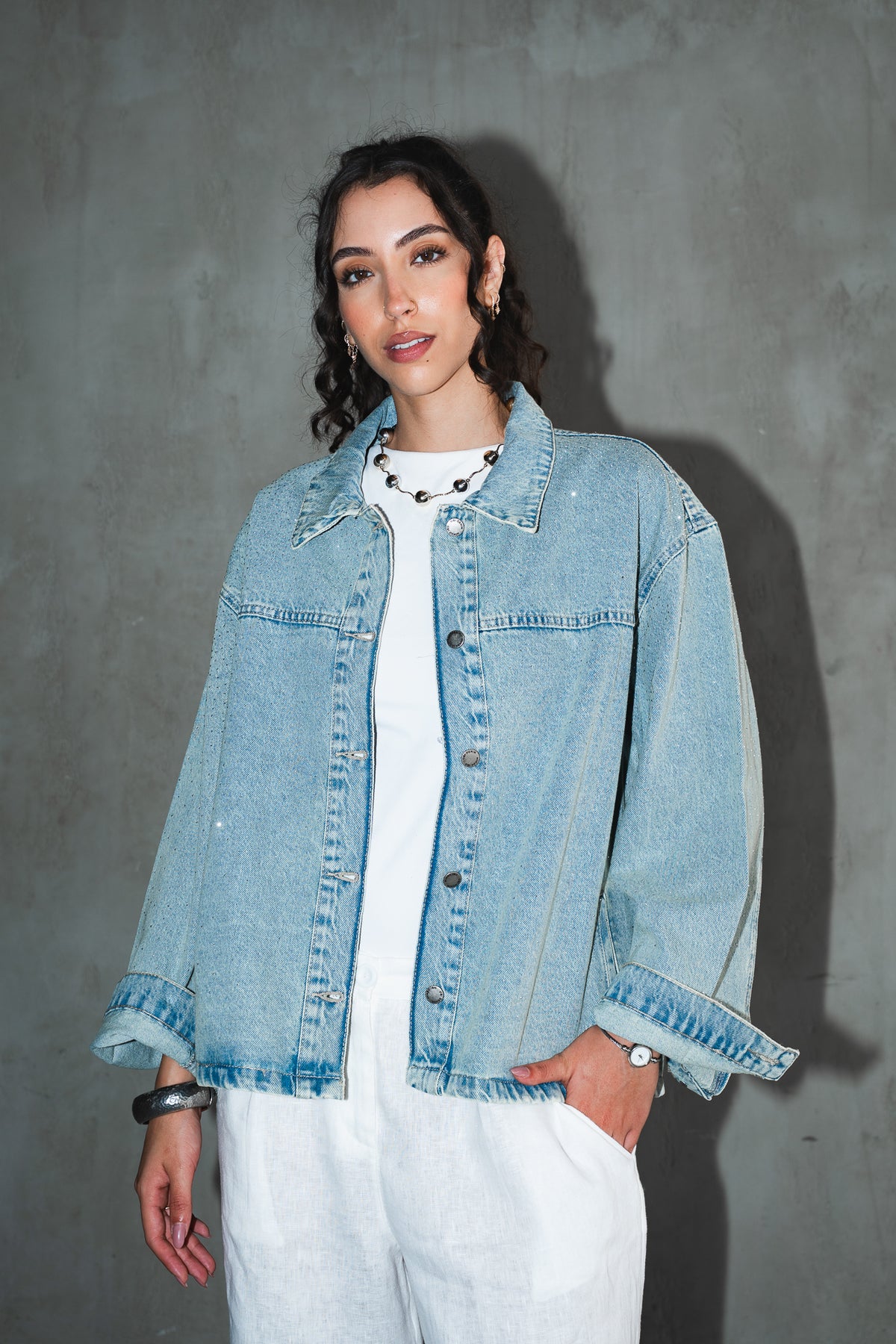 Dreamer Studded Denim Jacket